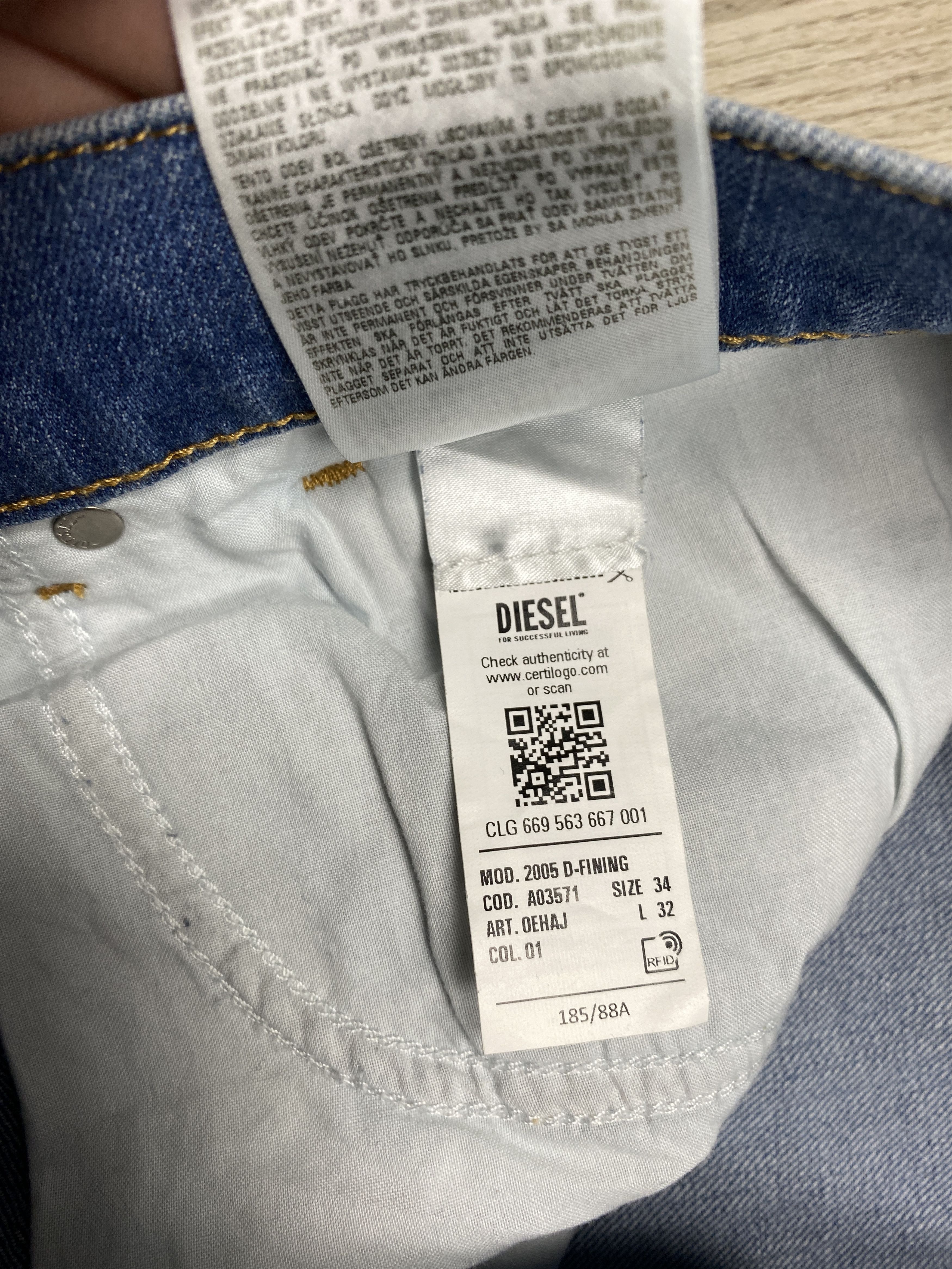 Diesel Diesel Vintage Mens Denim Pants Jeans Size US 34 / EU 50 - 6 Thumbnail