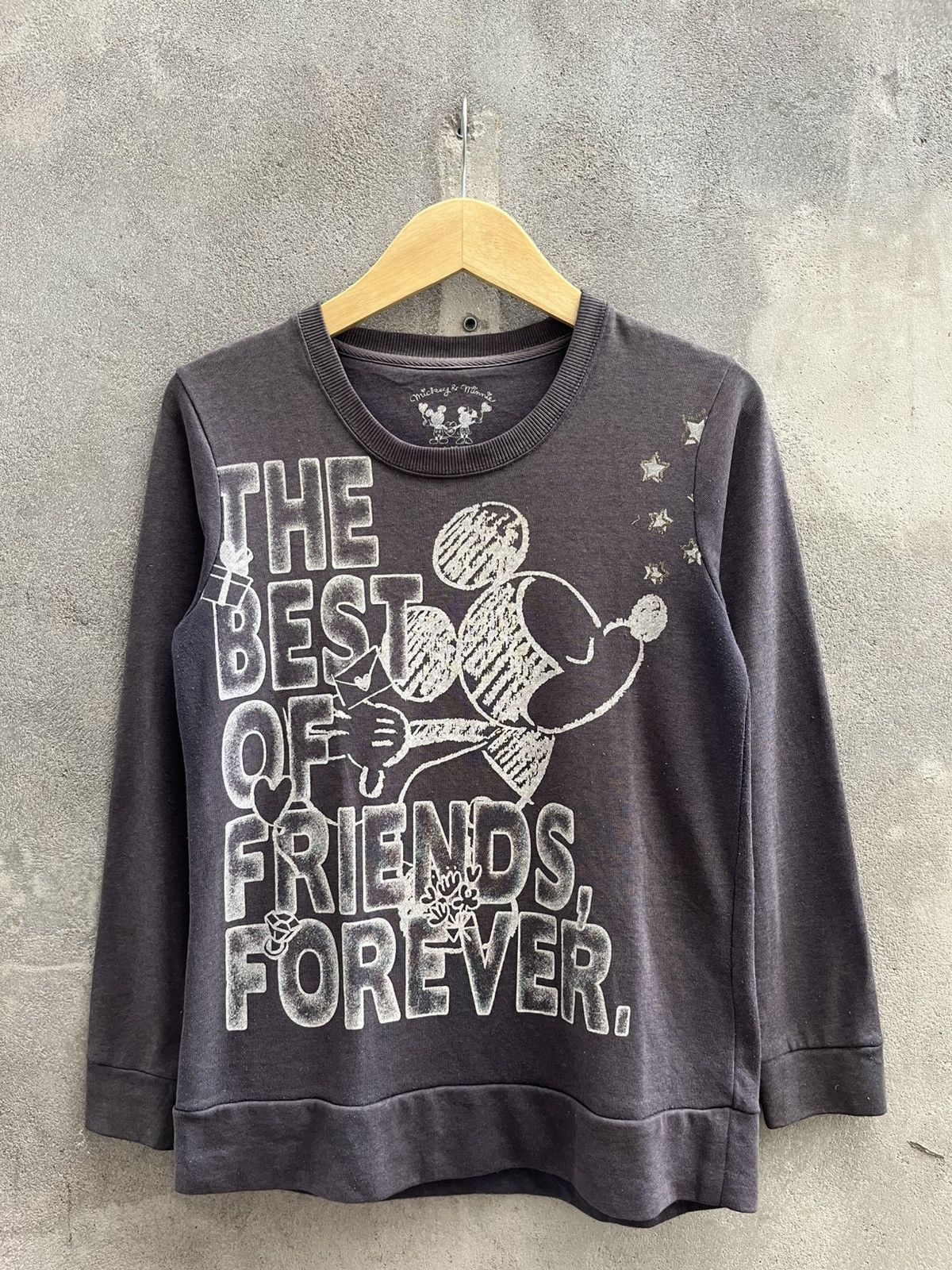 Disney × Japanese Brand × Mickey Mouse Japanese Micky Mouse Grunge Punk Crewneck Size US L / EU 52-54 / 3 - 1 Thumbnail