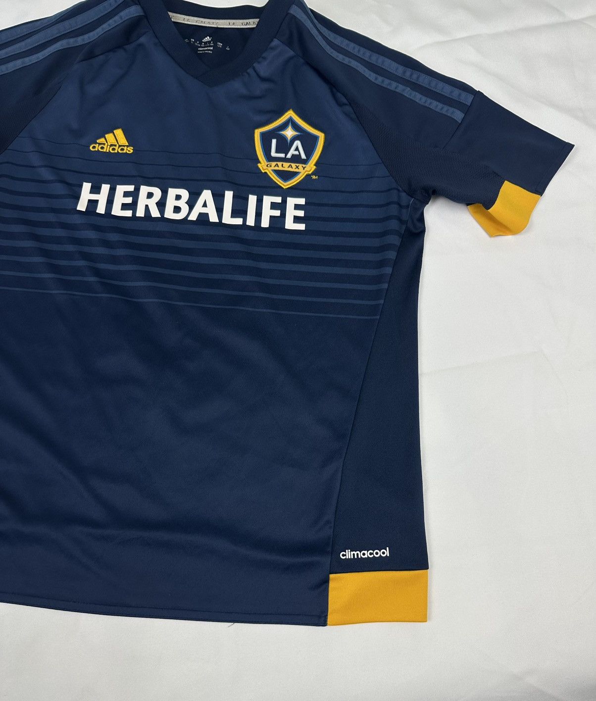 Adidas Adidas LOS ANGELES GALAXY AWAY FOOTBALL 2014 JERSEY 164cm+ Size US XS / EU 42 / 0 - 2 Thumbnail