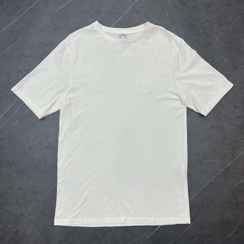 Loewe Loewe White pure front logo short sleeves Size S / US 4 / IT 40 - 1 Thumbnail