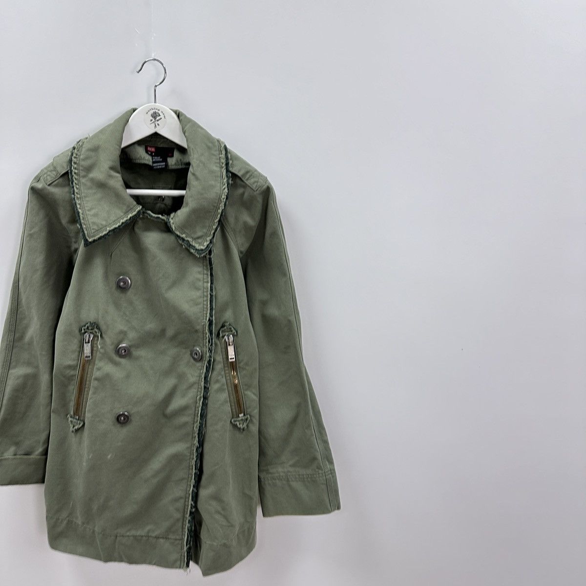 Diesel Vintage 00s Diesel Avant Garde denim jacket rare design y2k Size US M / EU 48-50 / 2 - 2 Thumbnail