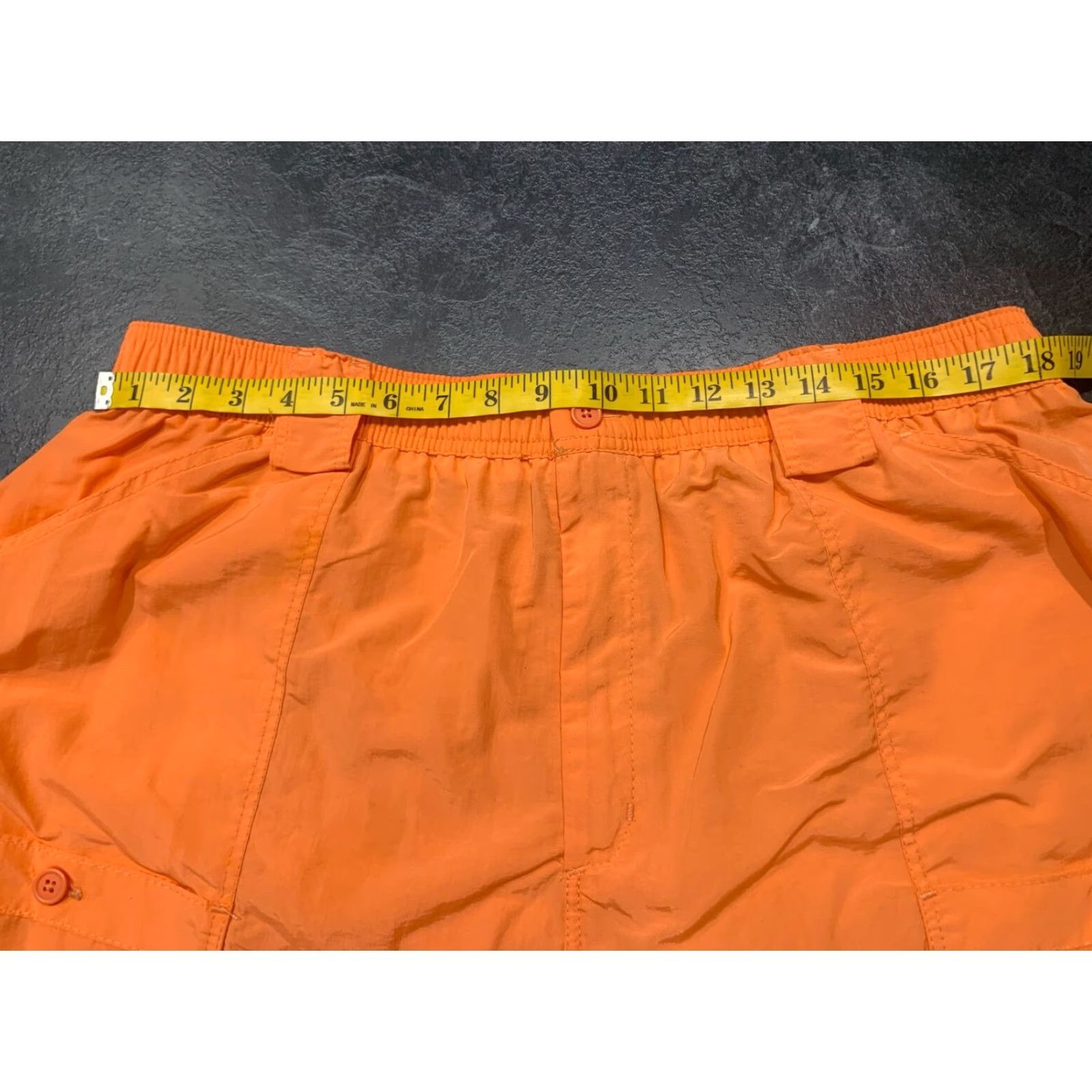 Vintage AFTCO Mens Fishing Shorts Size 44 Peach Nylon Cargo Pocket Breathable Quick Dry Water Resistant Outdoor Size US 44 / EU 60 - 5 Thumbnail