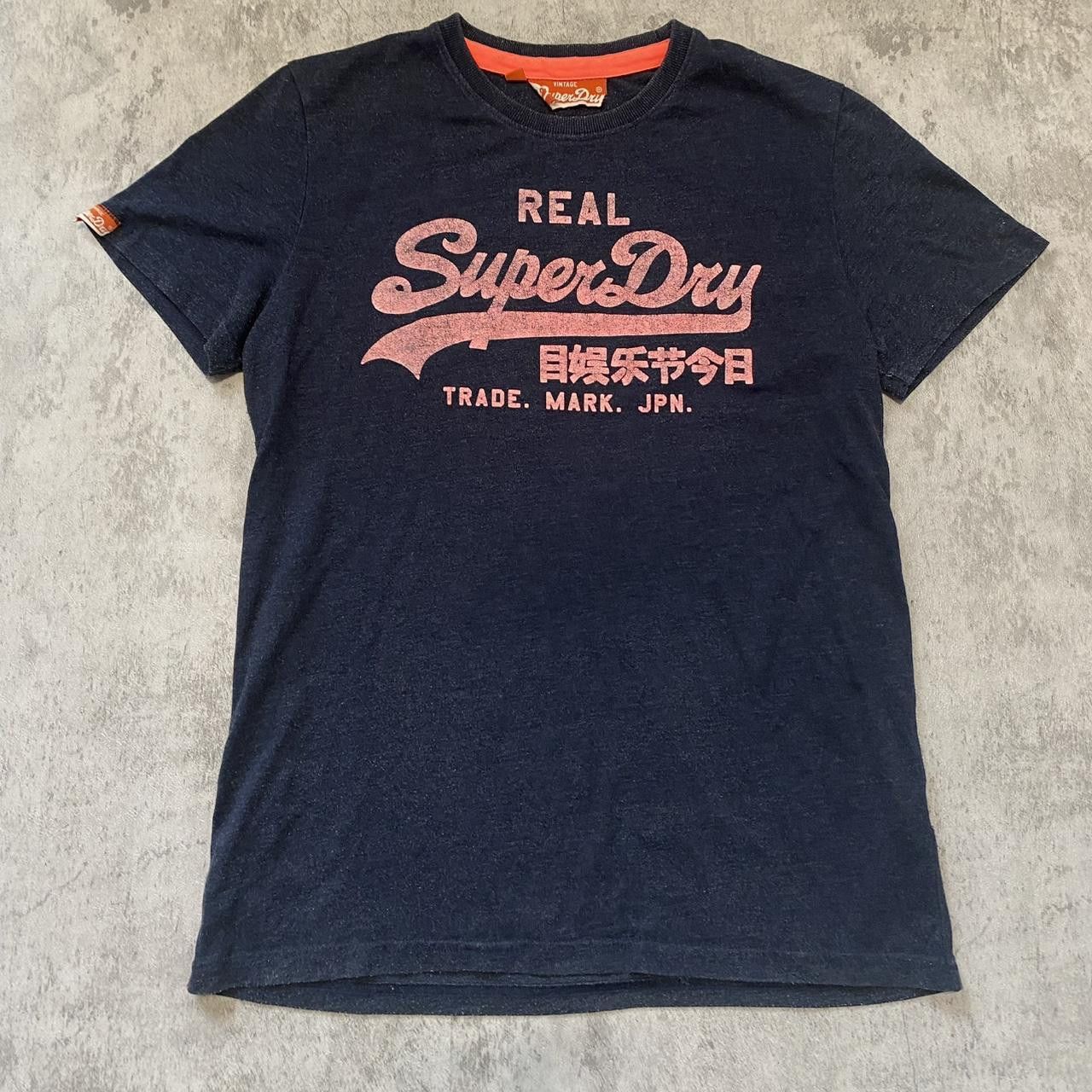 Superdry Navy Superdry vintage t-shirt with pink accents fashion Size US L / EU 52-54 / 3 - 1 Thumbnail