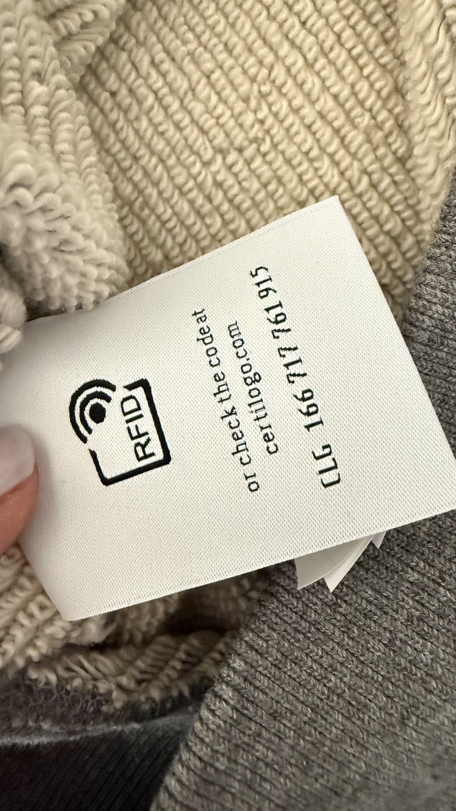 Off-White New Gray Varsity Hoodie by Off-White Size Large Size US L / EU 52-54 / 3 - 15 Thumbnail