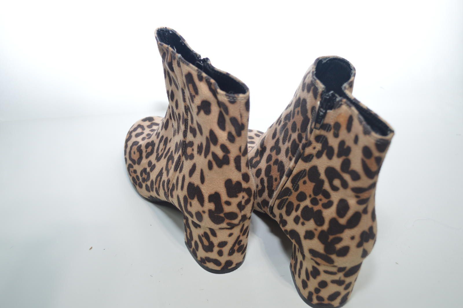 Designer Leopard Print Fabric Ankle Boots, Size 8.5 Women's Size US 8.5 / IT 38.5 - 2 Thumbnail