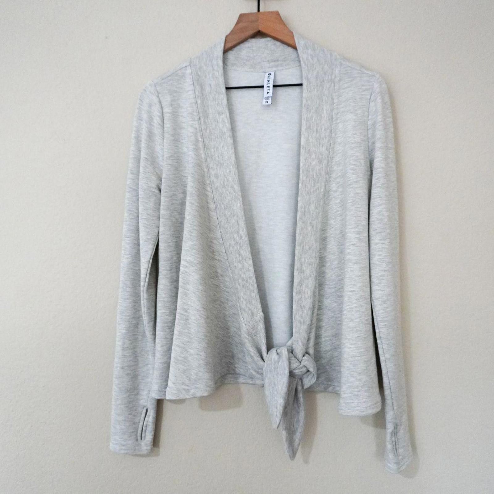 Other Athleta Cardigan Women's XS Grey Body Wrap Size XS / US 0-2 / IT 36-38 - 1 Thumbnail