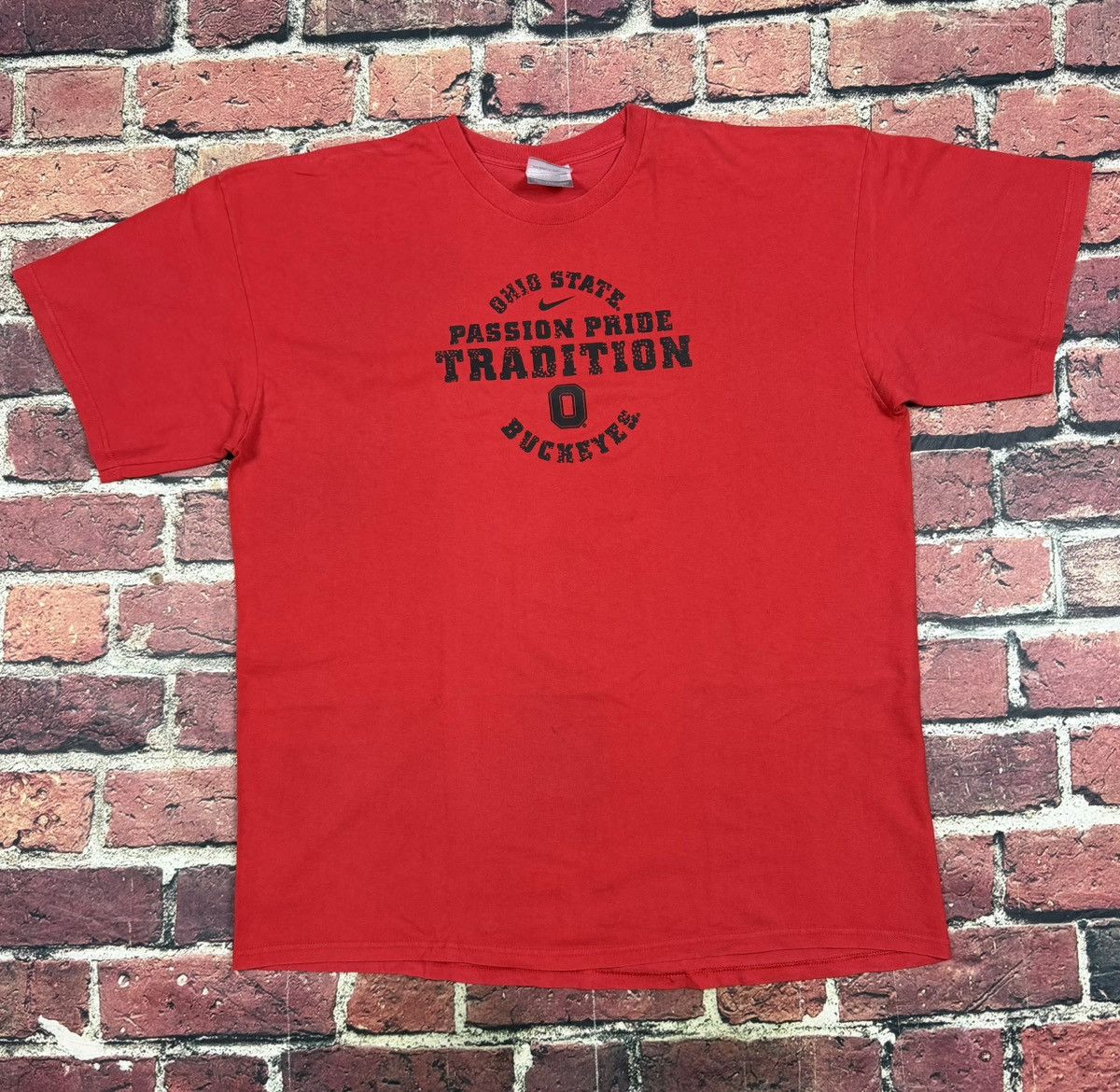 Nike Y2K Nike Center Swoosh Ohio State Buckeyes Double Sided Ter Size US XXL / EU 58 / 5 - 1 Thumbnail