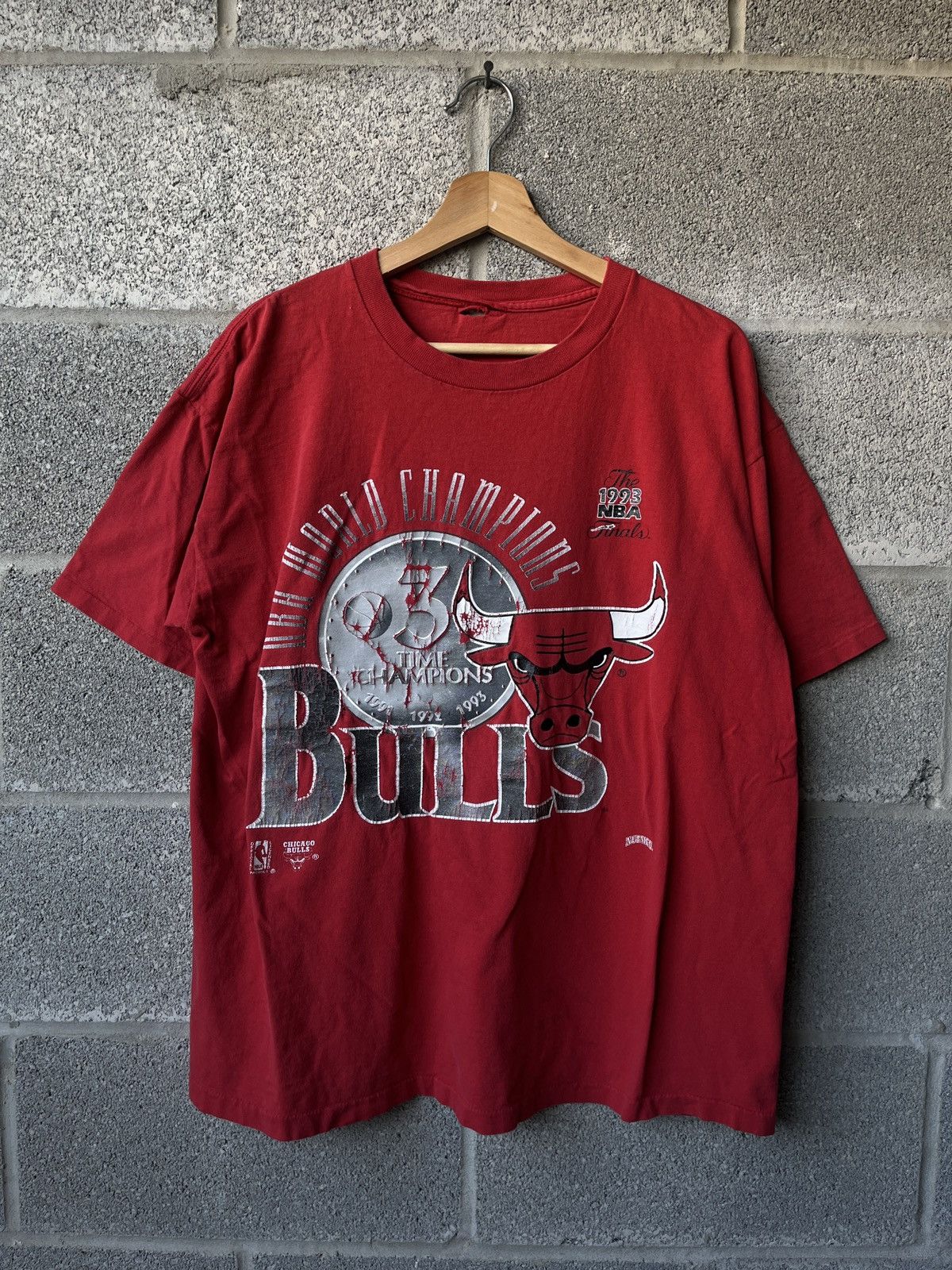 NBA × Vintage Vintage 90’s Chicago Bulls NBA Sports T Shirt Size US XL / EU 56 / 4 - 1 Preview