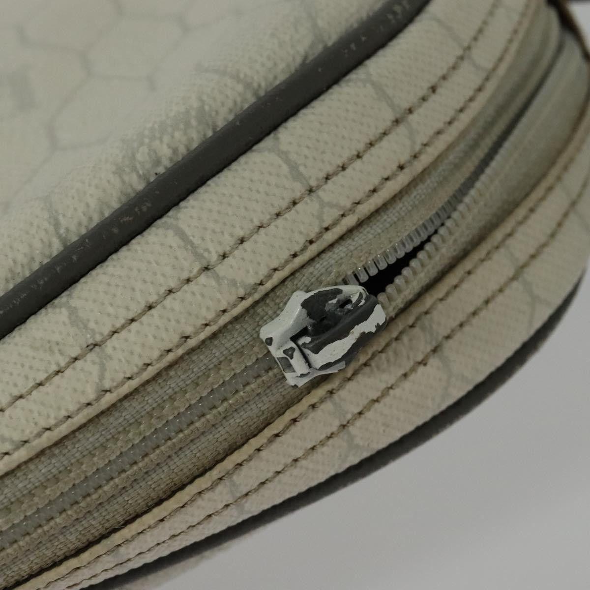 Dior DIOR Honeycomb Canvas Shoulder Bag Pvc White Gold Size ONE SIZE - 7 Thumbnail