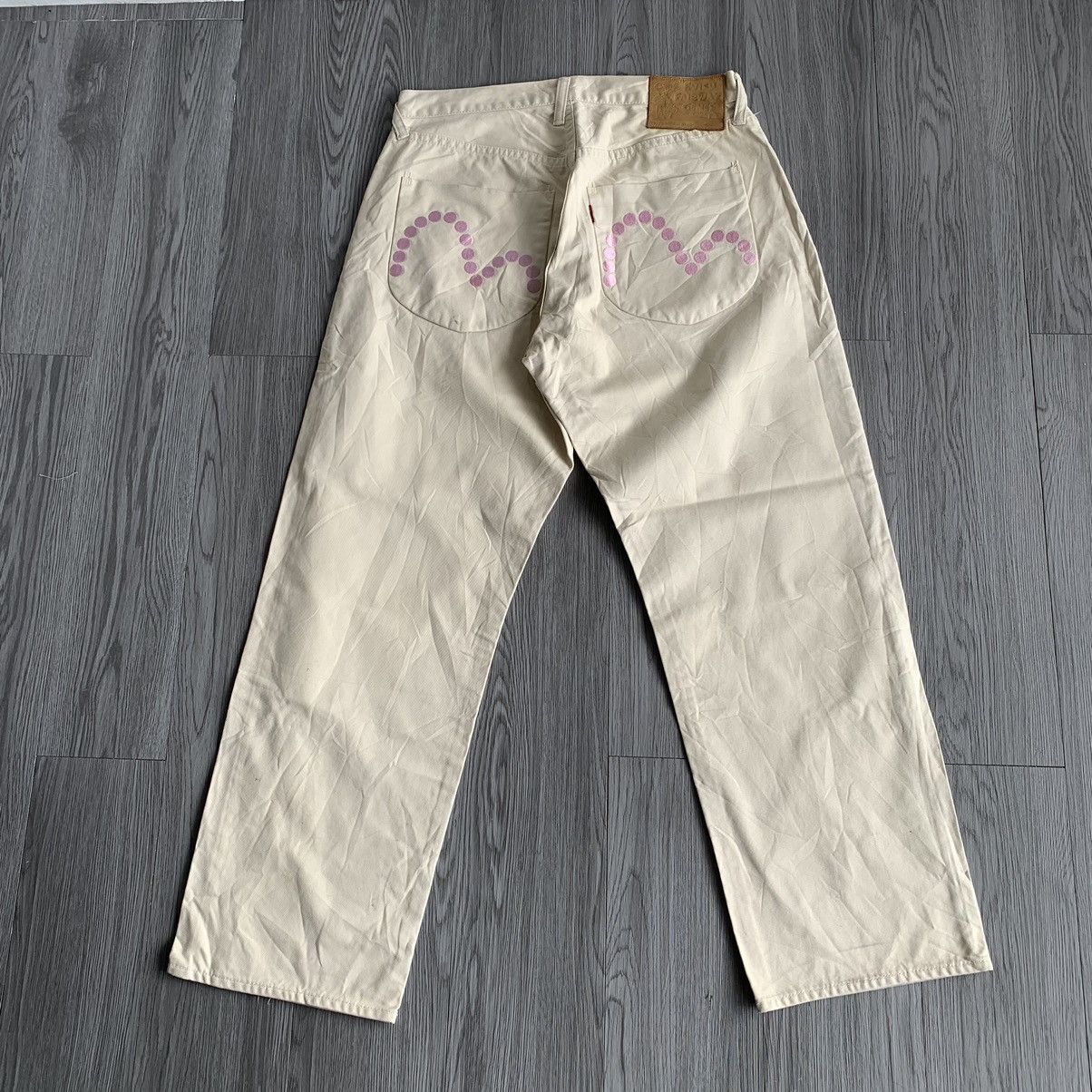 image of Evisu Fairway Genes Design By Yamane in Cream, Men's (Size 34)