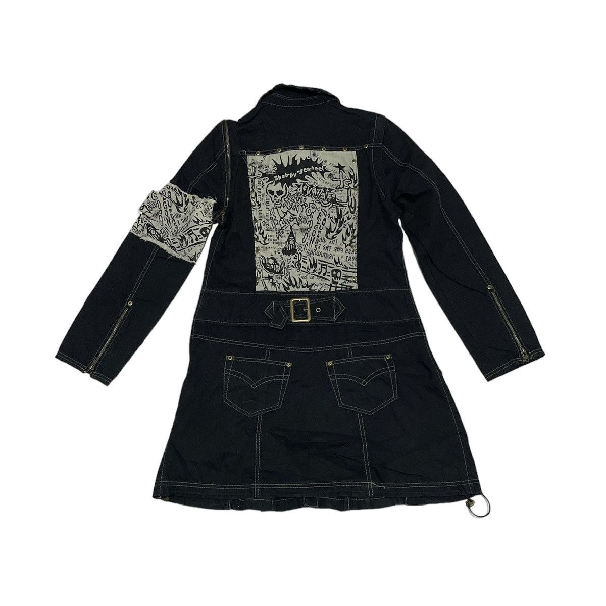 Algonquins Punk Patched Coat Jacket - Outerwear Algonquins Punk Patched Coat Jacket - Outerwear