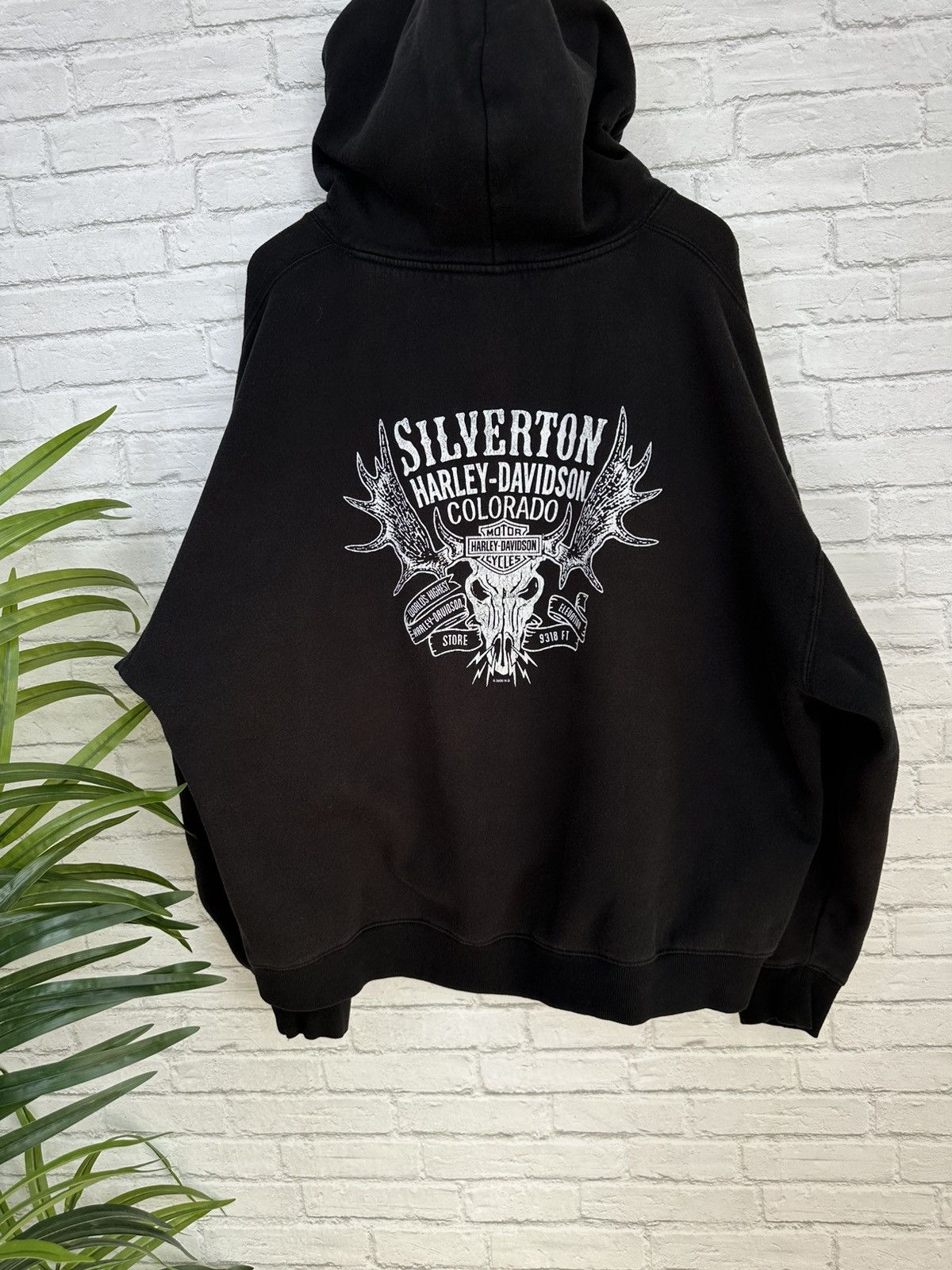 Harley Davidson (3XL) SICK FLAMES FADED Black Harley Davidson Hoodie Size US XXL / EU 58 / 5 - 12 Thumbnail