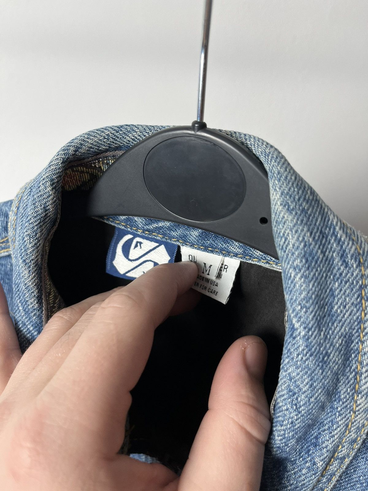 Quiksilver × Vintage Vintage Made in USA Quiksilver Denim Jeans Jacket Size US M / EU 48-50 / 2 - 6 Thumbnail