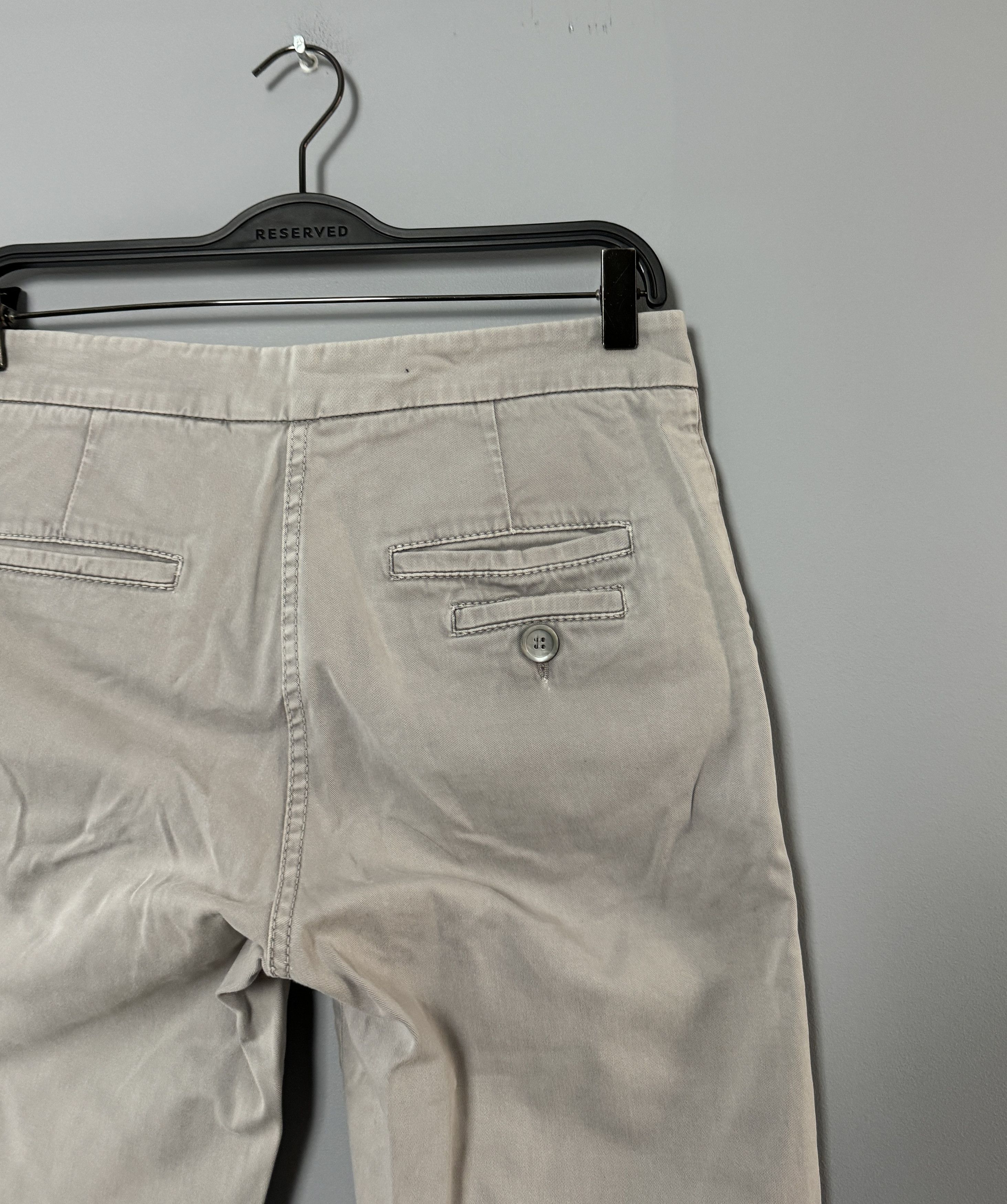Brunello Cucinelli Women's Brunello Cucinelli Chino Pants Gray Size Ita 40 US 4 Size 27" / US 4 / IT 40 - 6 Thumbnail