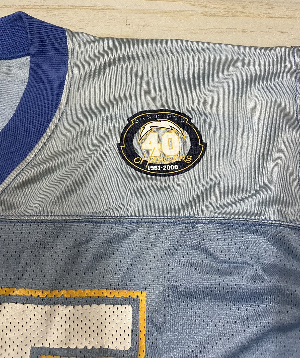 Vintage Adidas 00s Chargers San Diego Seau Vintage Jersey Size US XXL / EU 58 / 5 - 6 Thumbnail