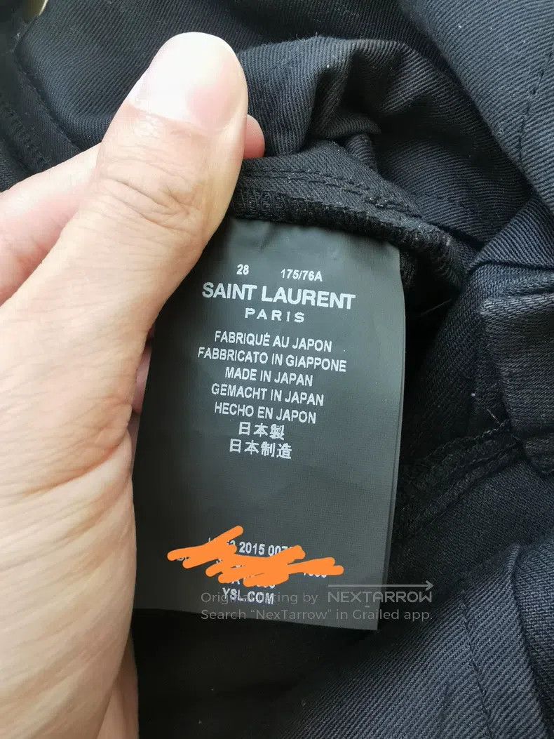 Saint Laurent Paris Saint Laurent Paris Knee Cut Denim Jeans i Size US 28 / EU 44 - 7 Thumbnail