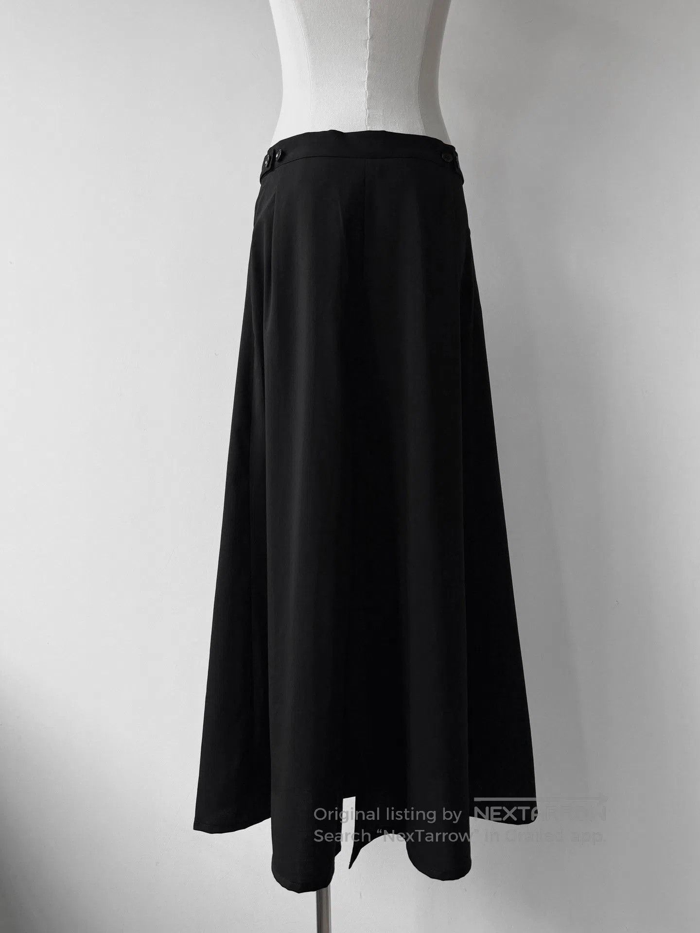 Yohji Yamamoto Yohji Yamamoto Noir 02AW Asymmetric Skirt Pants. Size 37" - 3 Thumbnail