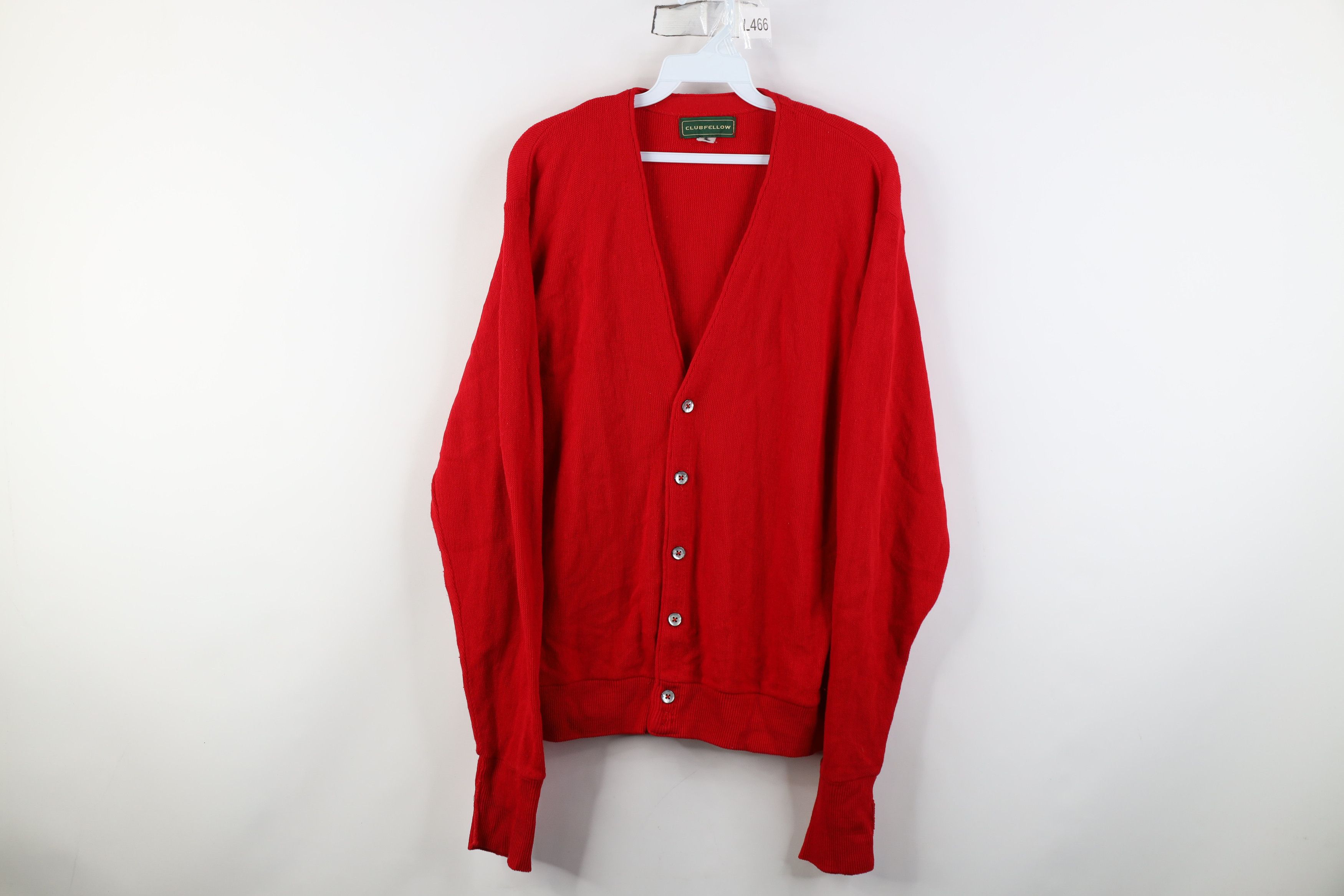 Vintage Vintage 70s Streetwear Knit Cardigan Sweater Red Acrylic USA Size US M / EU 48-50 / 2 - 1 Thumbnail