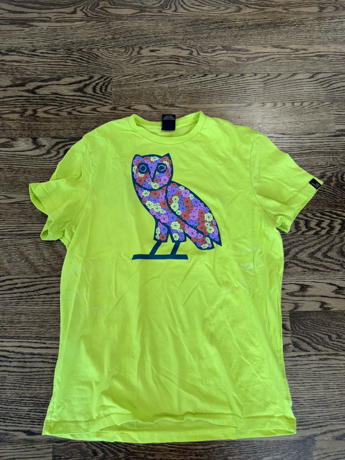 October's Very Own OVO October’s Very Own Floral Owl Tee Volt Green Size L Size US L / EU 52-54 / 3 - 1 Thumbnail
