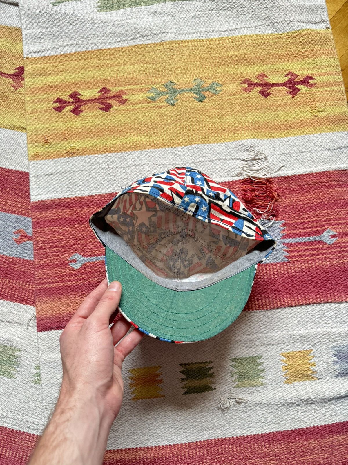 Other Vintage 80-90’s Kromer Made In USA Over Print Hat Size ONE SIZE - 6 Thumbnail