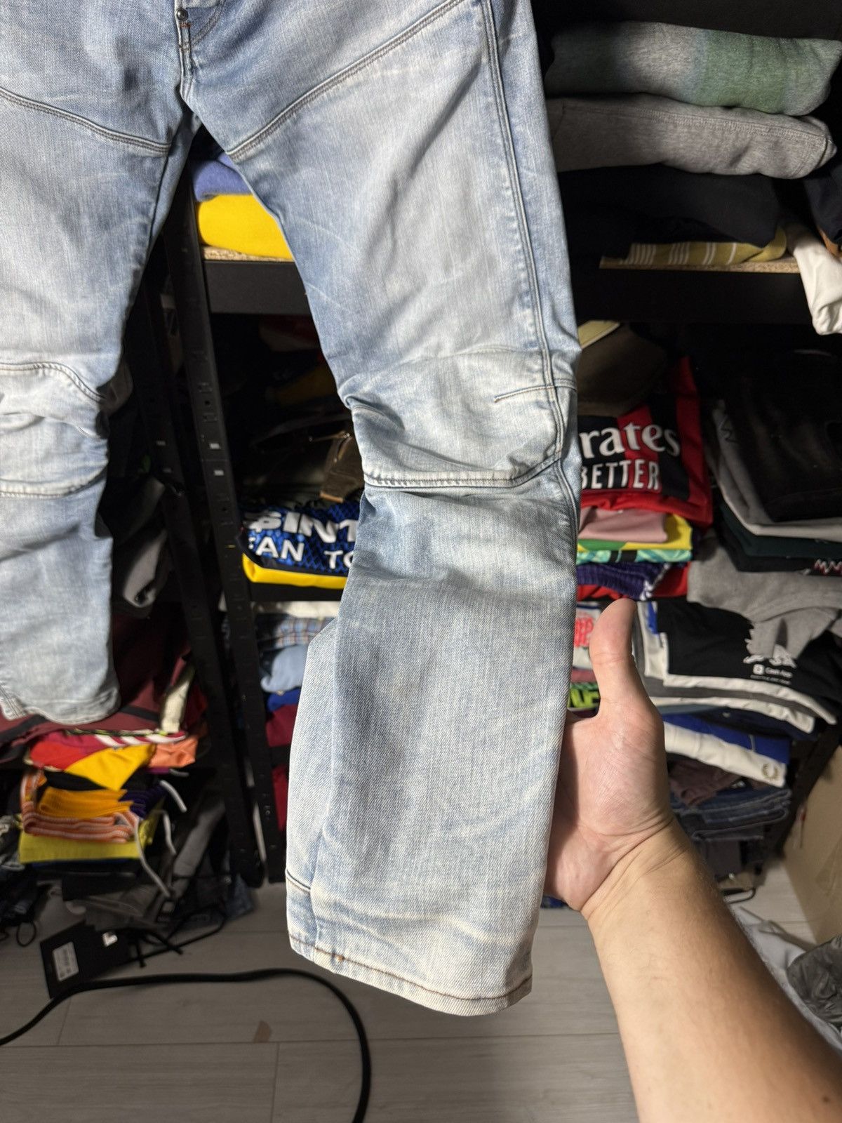 G-Star 🔥 G-Star RAW 5620 Elwood 3D Slim Biker Moto Jeans W35 L34 Size US 35 - 7 Thumbnail