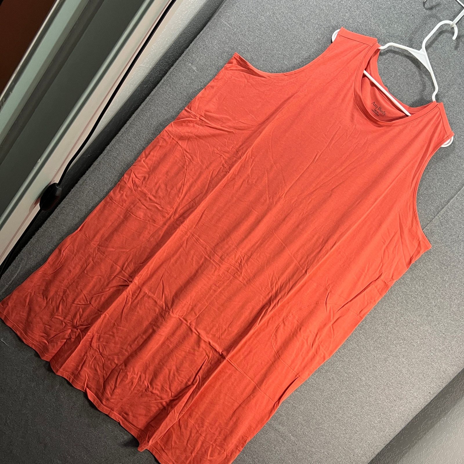 Other AnyBody Cozy Knit Jersey Tank Dress Burnt Sienna Size 4X Size 4XL / US 24-26 - 1 Thumbnail