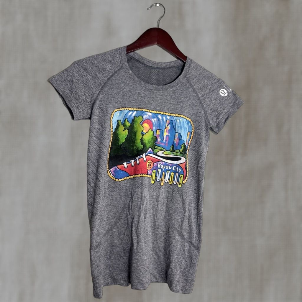 Lululemon Lululemon Shirt Women 6 Gray T-Shirt 2023 Bayou City Classic City Size M / US 6-8 / IT 42-44 - 1 Thumbnail