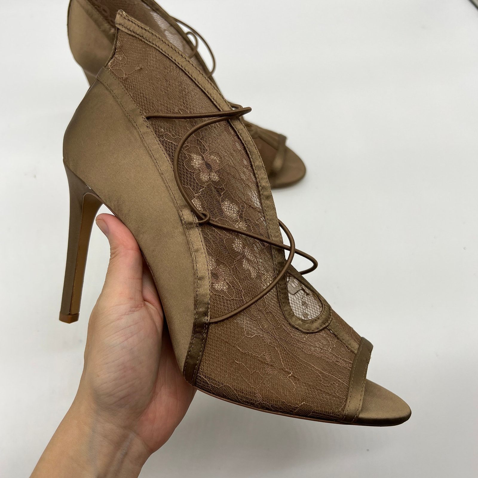 Other G.I.L.I. Peep Toe Heel Size 9 M Elastic Front Booties Size US 9 / IT 39 - 2 Thumbnail