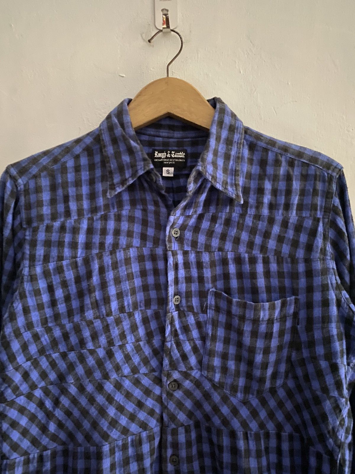 Engineered Garments × Needles × Nepenthes 2000s Nepenthes asymmetric checkered button shirt Size US S / EU 44-46 / 1 - 3 Thumbnail