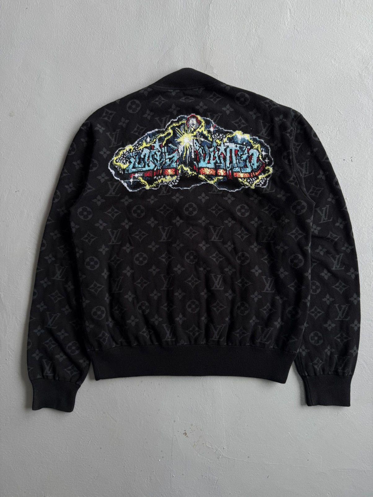 Louis Vuitton × Virgil Abloh Louis Vuitton - Graffiti Monogram Bomber Jacket Size US S / EU 44-46 / 1 - 2 Thumbnail