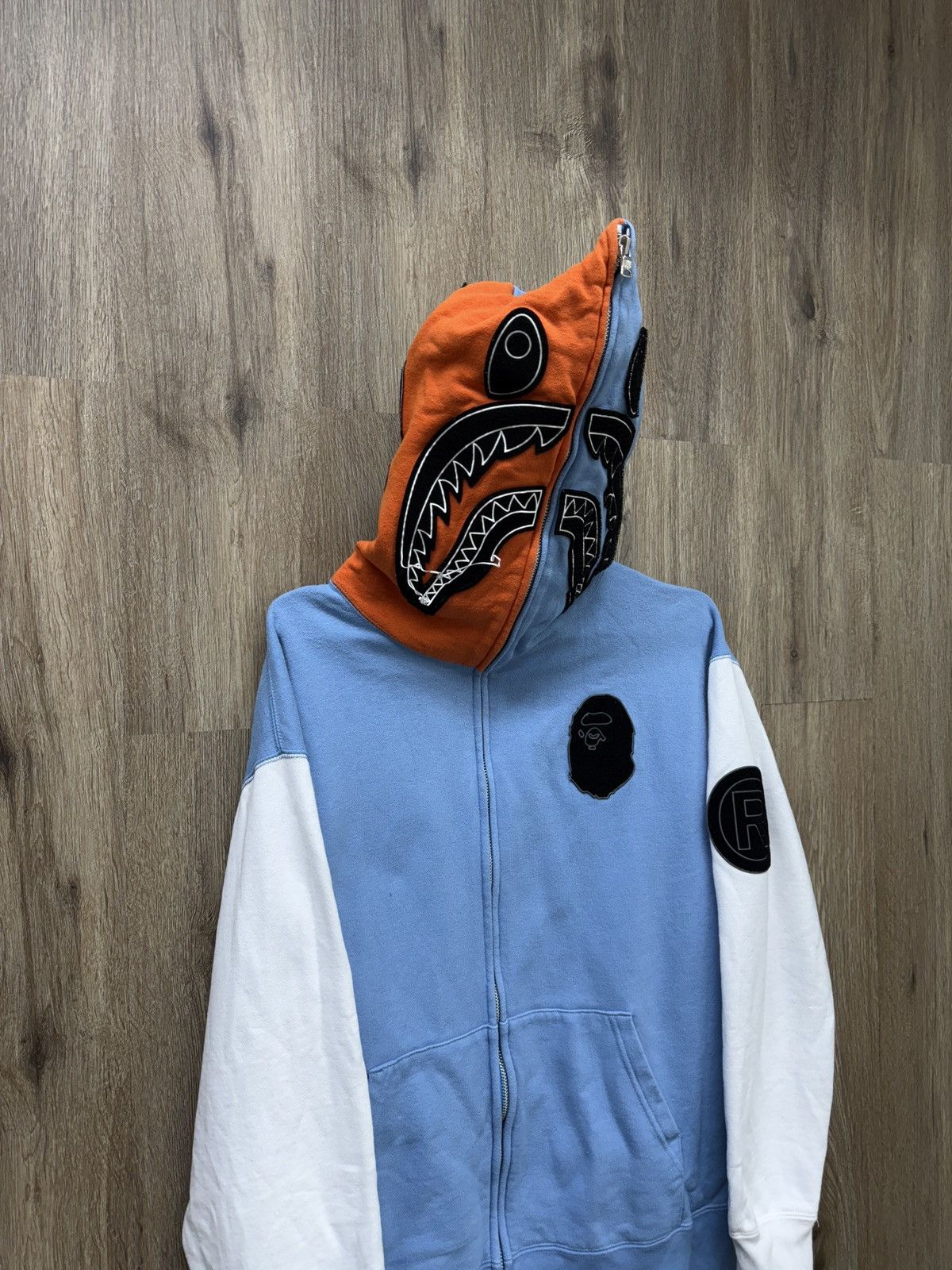 Bape Bape Shark Zip Up Hoodie Size US M / EU 48-50 / 2 - 2 Thumbnail