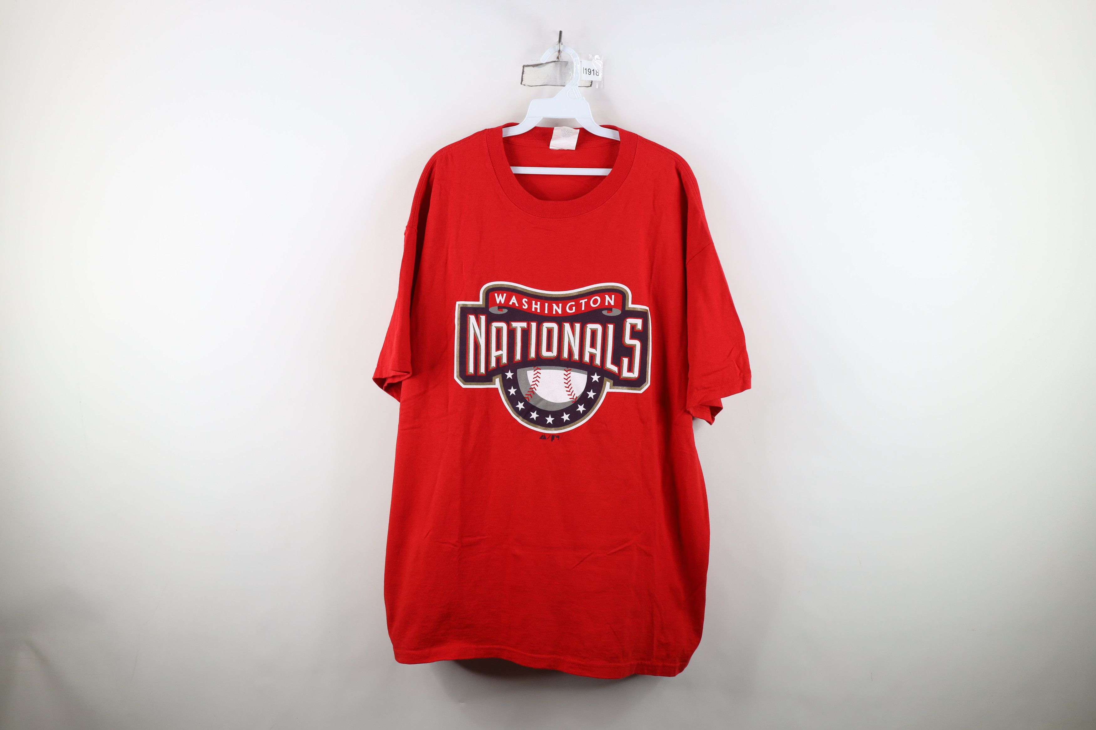 Majestic Vintage Majestic Spell Washington Nationals Baseball T-Shirt Size US XL / EU 56 / 4 - 1 Thumbnail