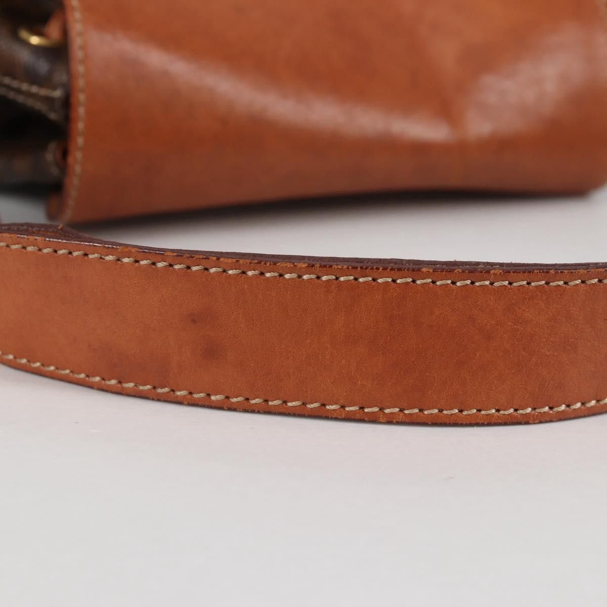 Celine CELINE Macadam Canvas Shoulder Bag Pvc Leather Brown Gold Size ONE SIZE - 8 Thumbnail