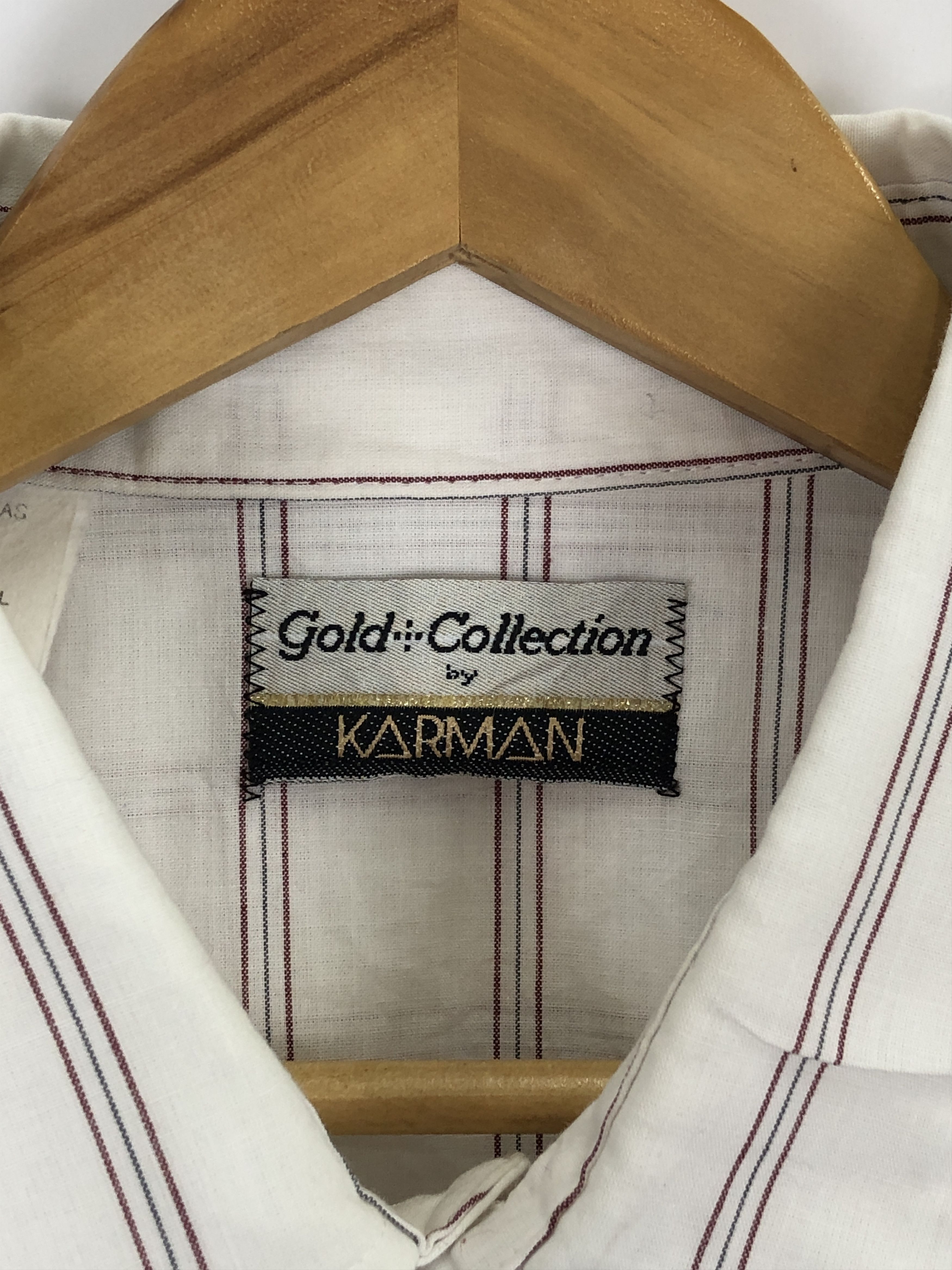 Japanese Brand × Vintage Vintage 70s Karmen Double Pocket Stripe Western Shirt TA0484 Size US XL / EU 56 / 4 - 5 Thumbnail