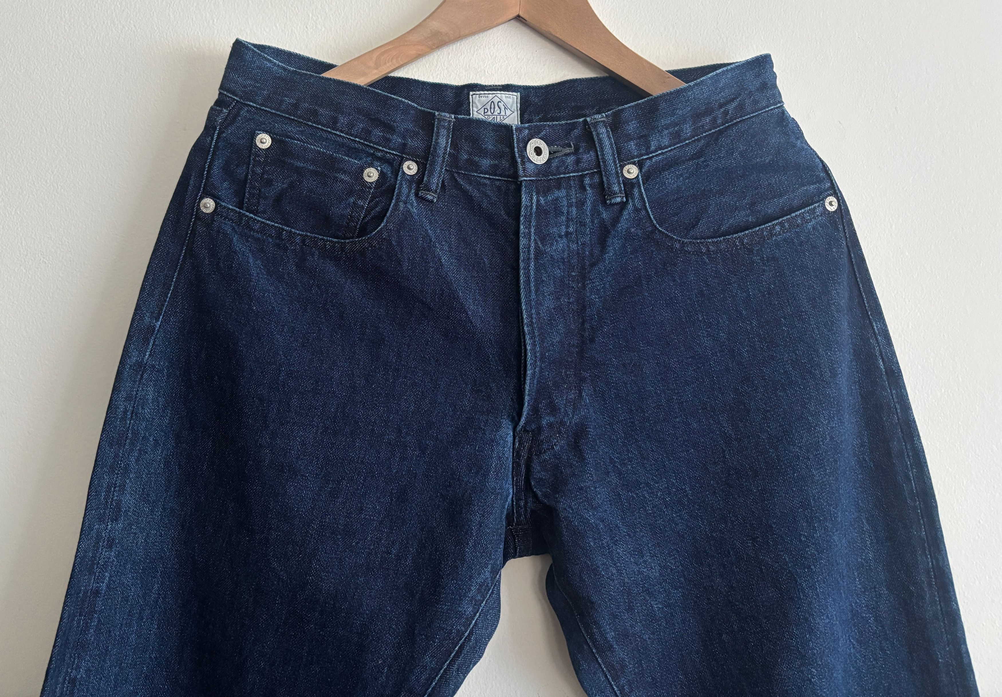 Post Overalls $350 Indigo Denim Pants/ Jeans- Small/ 28- 29x30 Size US 28 / EU 44 - 2 Thumbnail