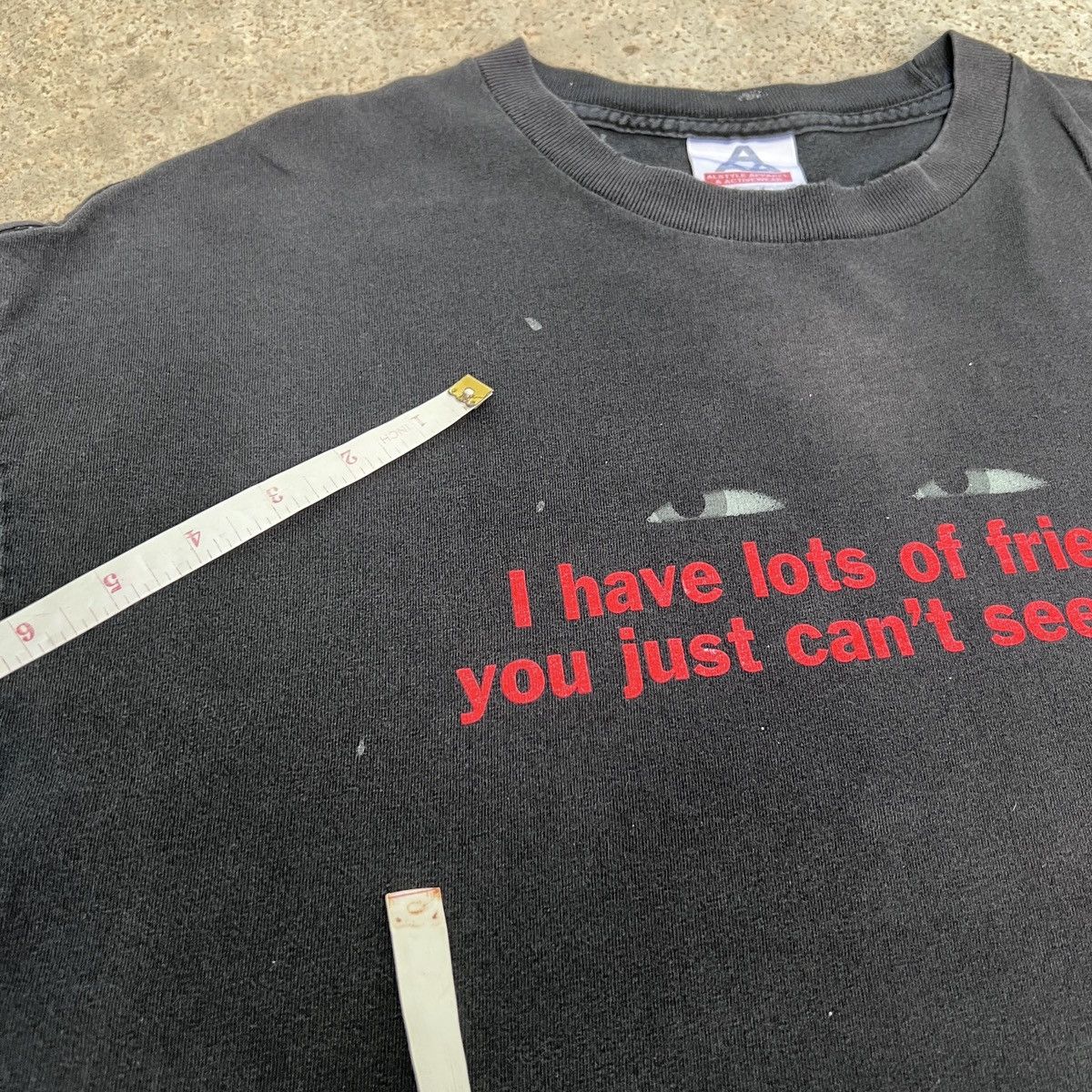 Vintage Vintage I have lots of friends you just can't see them Faded Size US XL / EU 56 / 4 - 3 Thumbnail