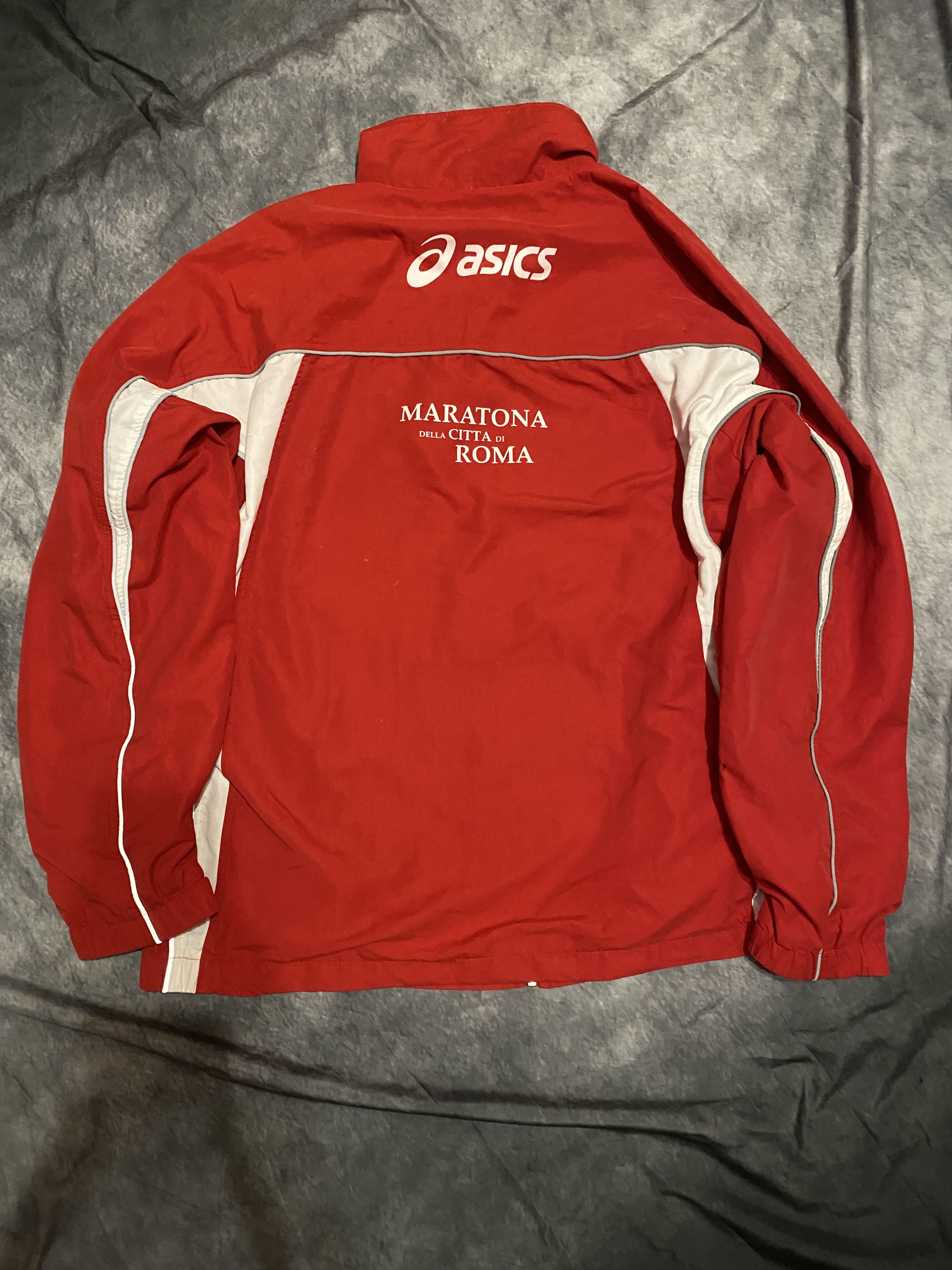 Asics Vintage 2007 Asics Japan Track Jacket - Red/White - Size L Size US L / EU 52-54 / 3 - 3 Thumbnail