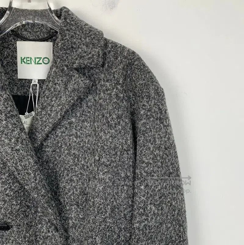 Kenzo Kenzo Women's Double-Breasted Gray Wool Coat . Size XS / US 0-2 / IT 36-38 - 3 Thumbnail