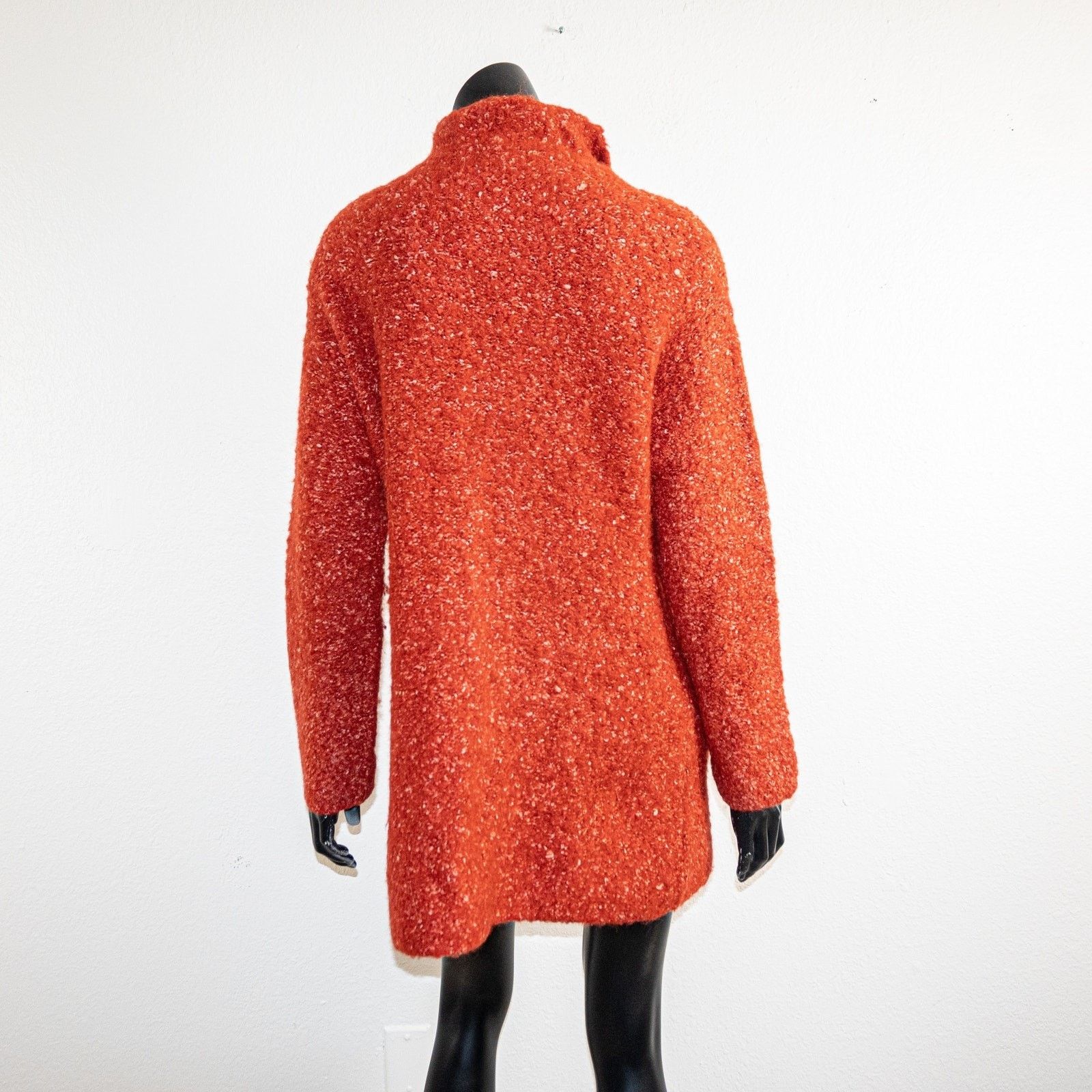 Eileen Fisher EILEEN FISHER Boucle tweed Coat Alpaca Wool Burned Orange M Size M / US 6-8 / IT 42-44 - 4 Thumbnail