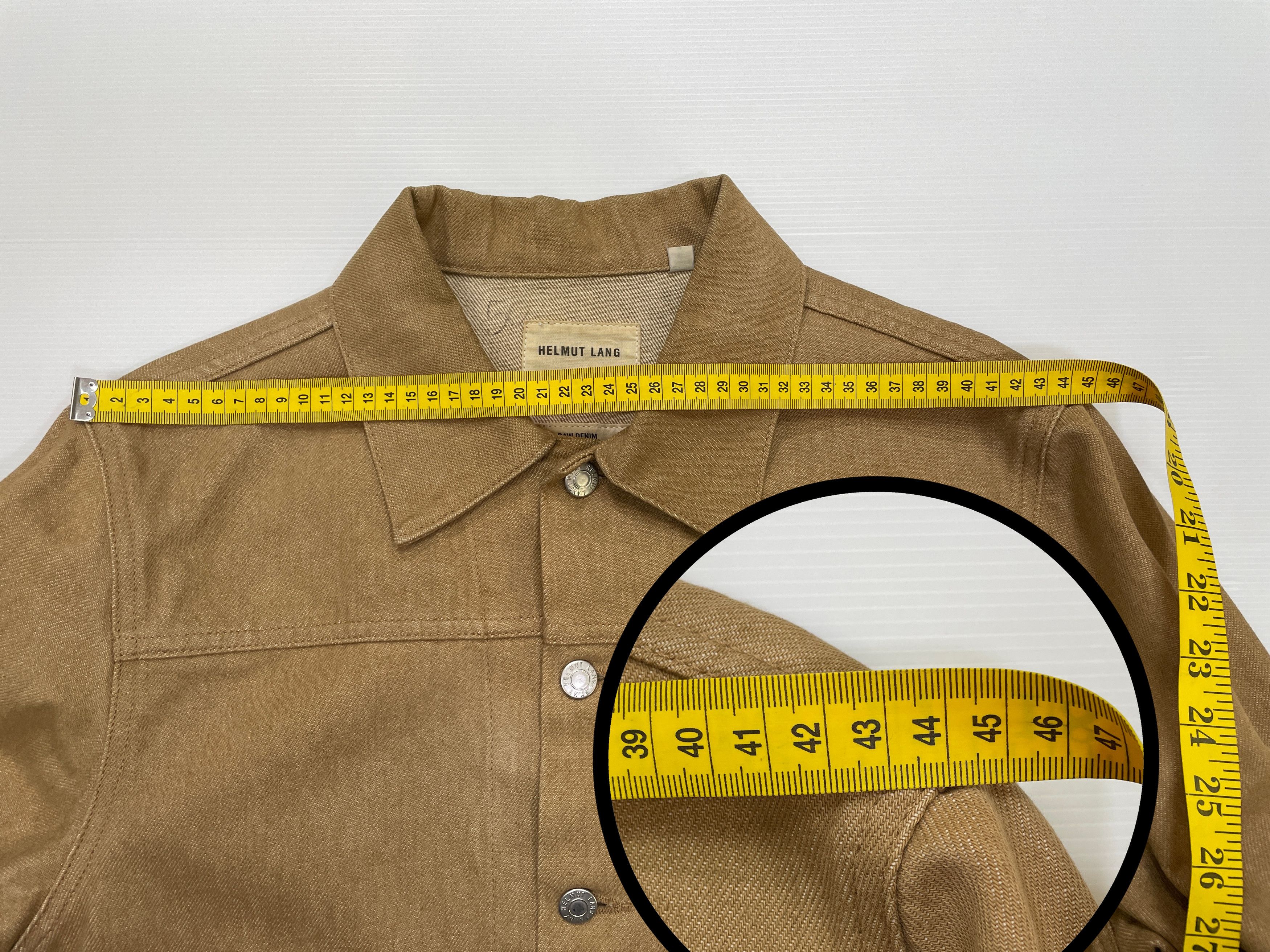 Helmut Lang Helmut Lang Raw Denim Jacket Sand Size US S / EU 44-46 / 1 - 3 Thumbnail