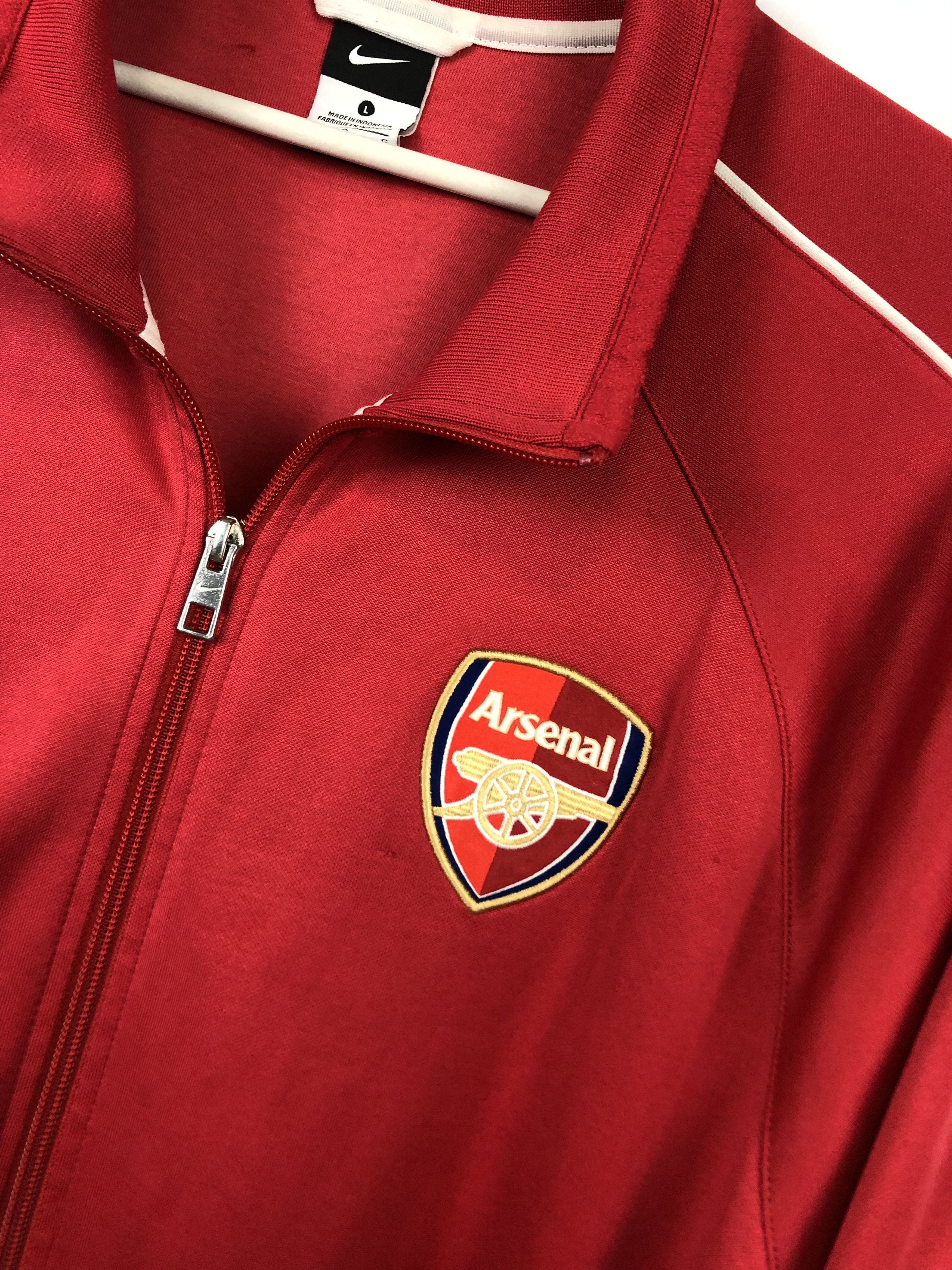 Nike Vintage Nike Arsenal Football Jacket Rare Soccer Gunners Size US L / EU 52-54 / 3 - 7 Thumbnail