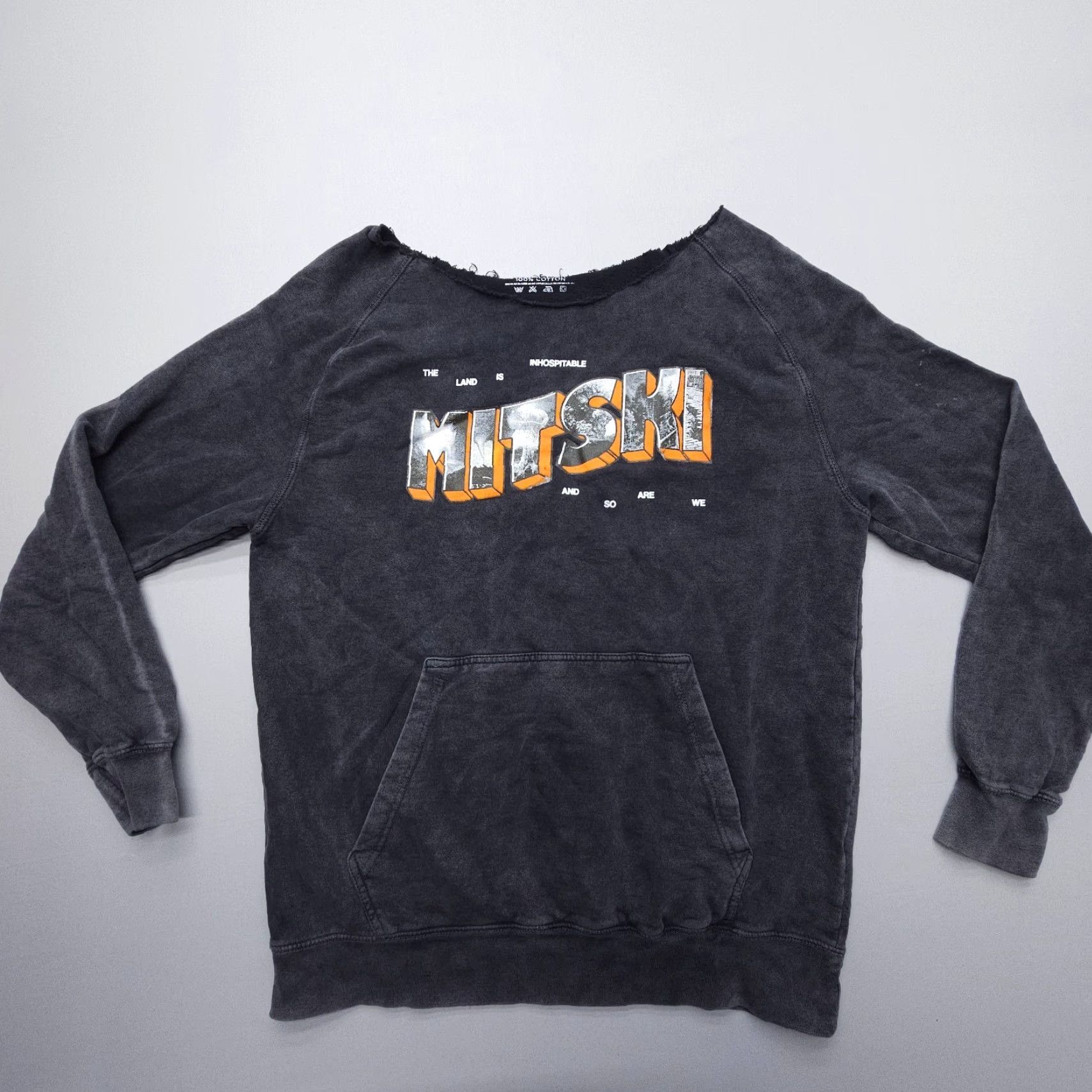 Vintage Mitski Sweatshirt Mens / Adult Large Inhospitable Graphic Shirt Pullover Black Logo USA 90s Theme All Seasons Spring Winter Fall Size US L / EU 52-54 / 3 - 2 Thumbnail