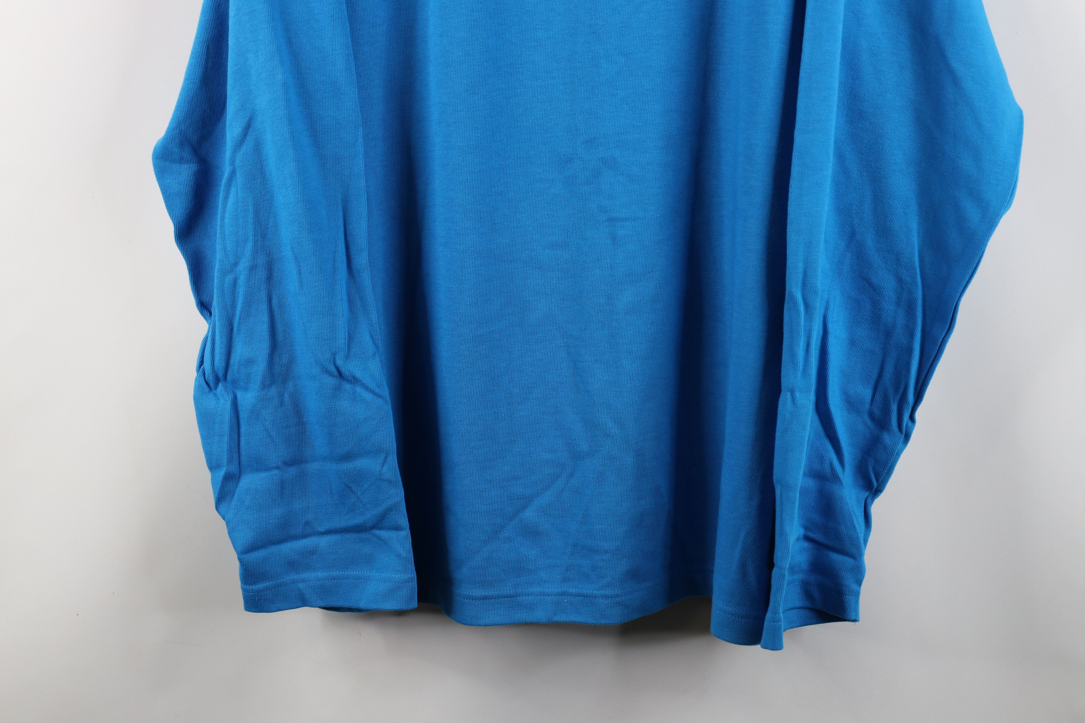 J.Crew × Vintage Vintage 90s J Crew Ribbed Knit Long Sleeve T-Shirt Blue Size US XL / EU 56 / 4 - 3 Thumbnail
