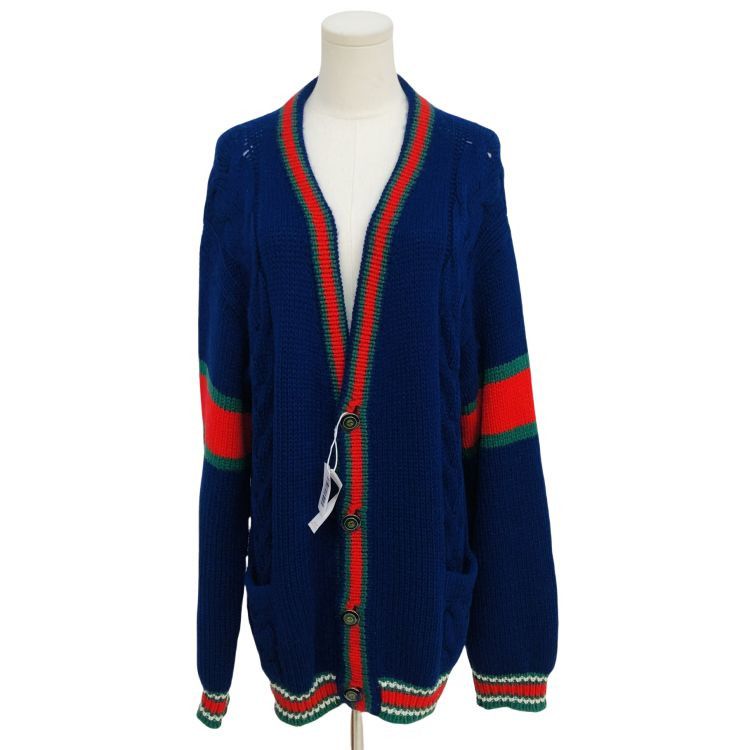 Gucci Gucci N Letter Wool Cardigan Size M Size US M / EU 48-50 / 2 - 1 Thumbnail