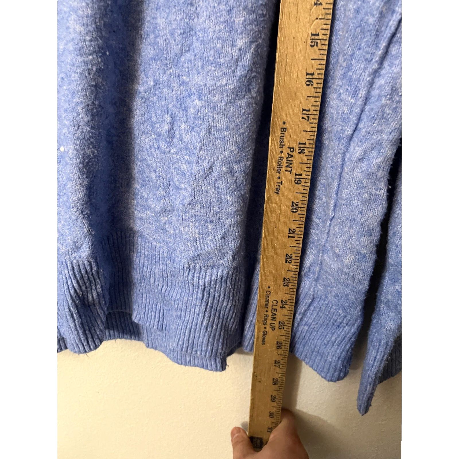 Vintage Aerie Sweater Womens Small Light Blue Long Sleeve Mock Neck Preppy Pullover Size S / US 4 / IT 40 - 4 Thumbnail