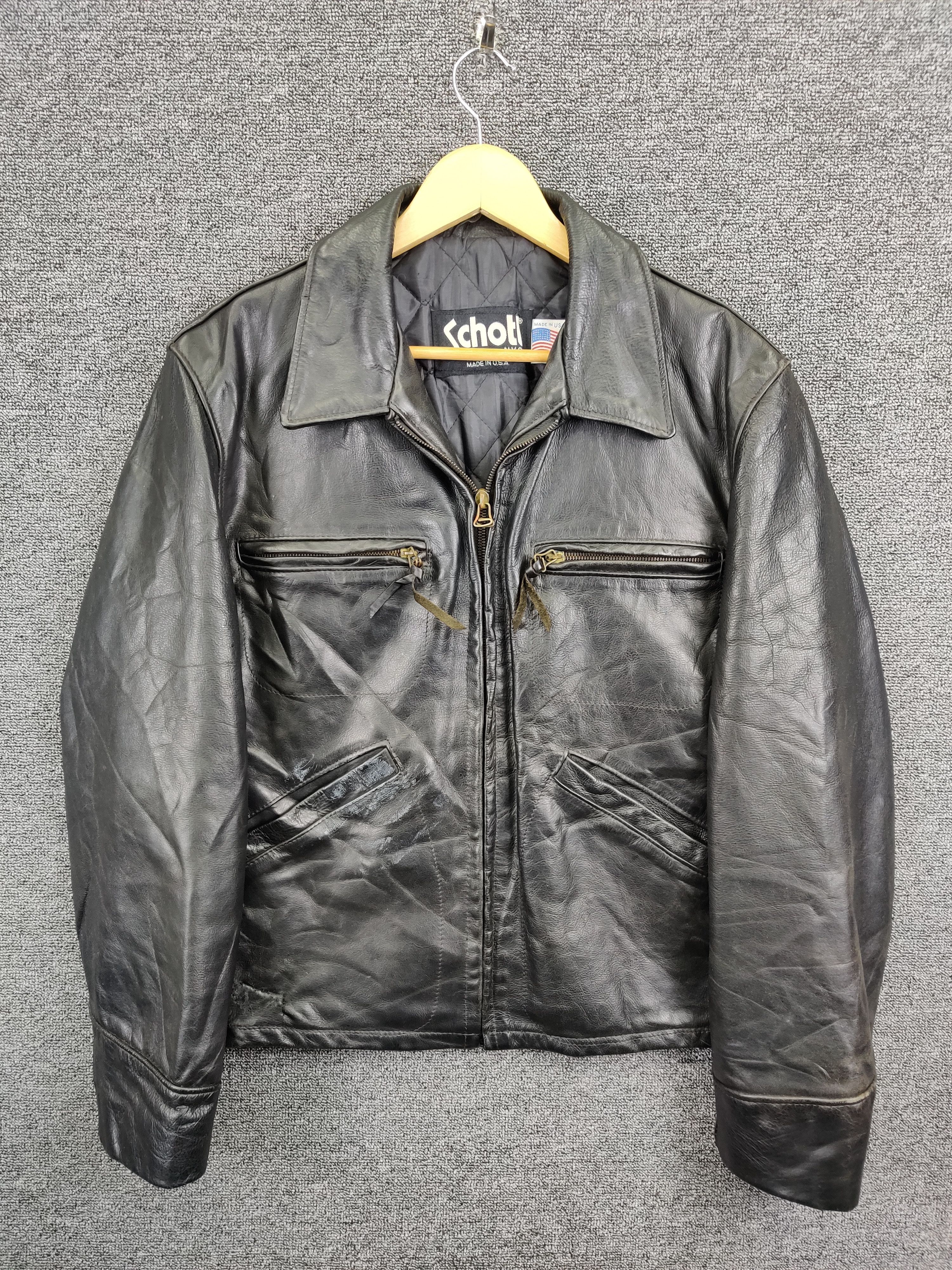 STUSSY × Schott Motorcycle Jacket stussy shotto leather