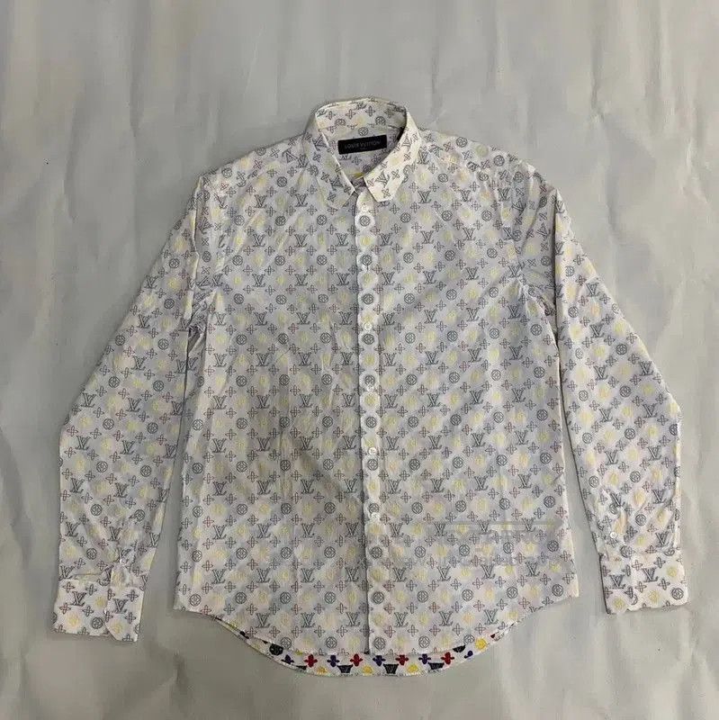 Louis Vuitton Louis Vuitton Men's Cotton Shirt with Logo . Size US M / EU 48-50 / 2 - 1 Thumbnail