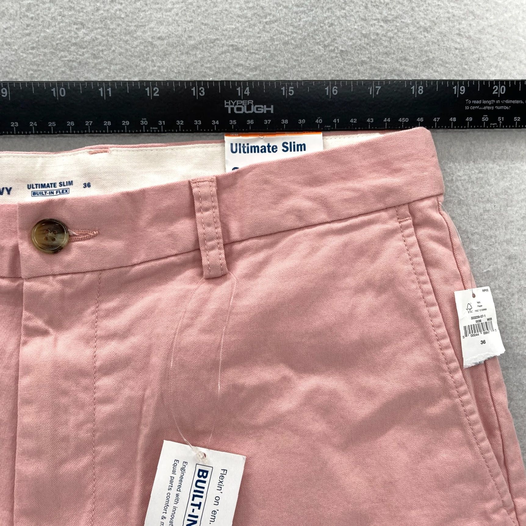 Old Navy Old Navy Slim Chino Shorts Mens 36 Pink Built In Flex Casual Preppy NWT Size US 36 / EU 52 - 6 Thumbnail