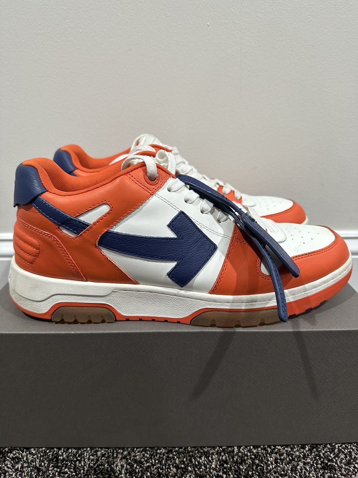 Off-White Off-White Virgil Abloh OOO Out Of Office Orange/Blue Sneaker Size US 12 / EU 45 - 4 Thumbnail