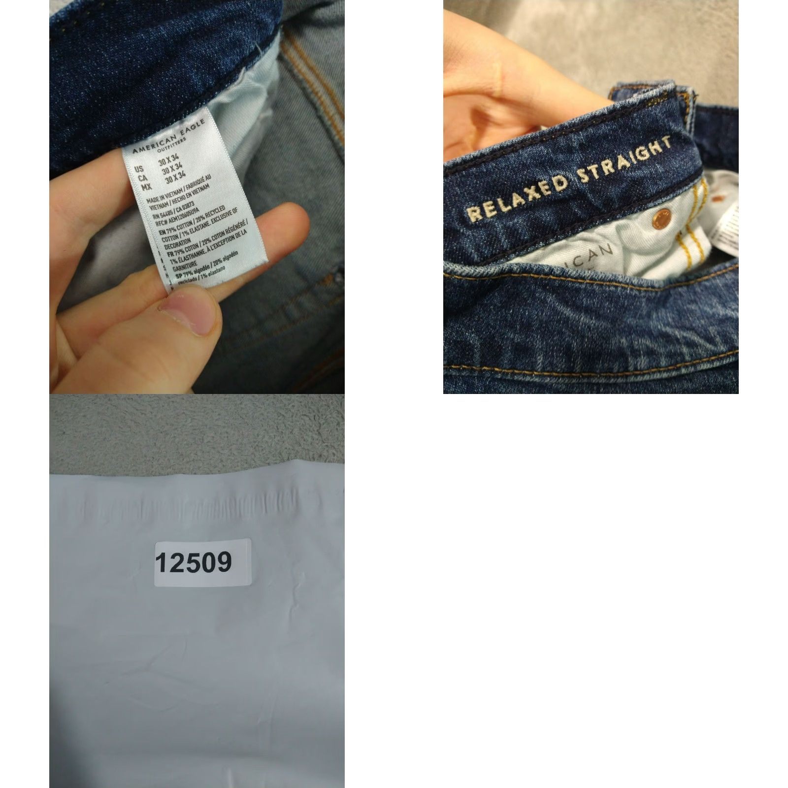 American Eagle Outfitters American Eagle Outfitters Jeans Mens 30x34 Blue Denim Relaxed Straight Leg Flex Stretch Size US 30 / EU 46 - 8 Thumbnail